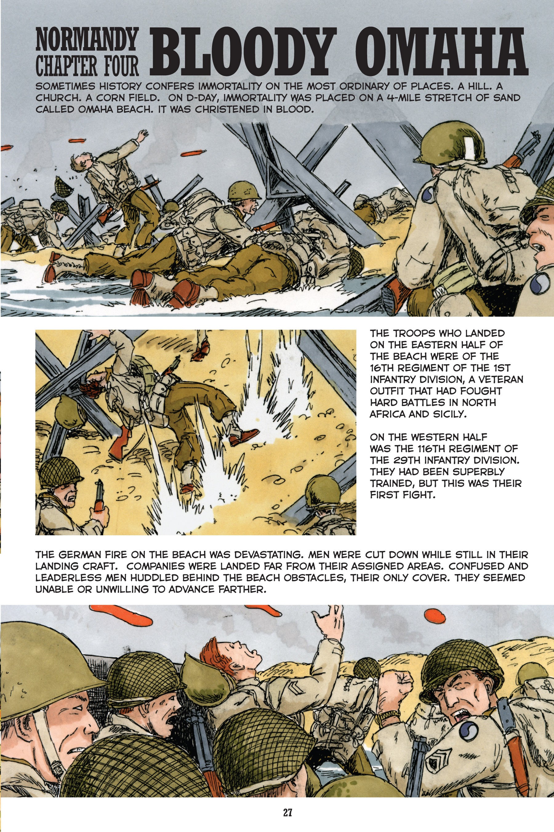 Read online Normandy: A Graphic History of D-Day, the Allied Invasion of Hitler's Fortress Europe comic -  Issue # TPB - 28