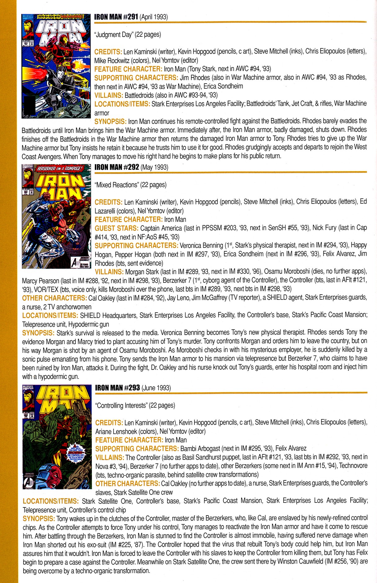 Read online Official Index to the Marvel Universe comic -  Issue #8 - 42