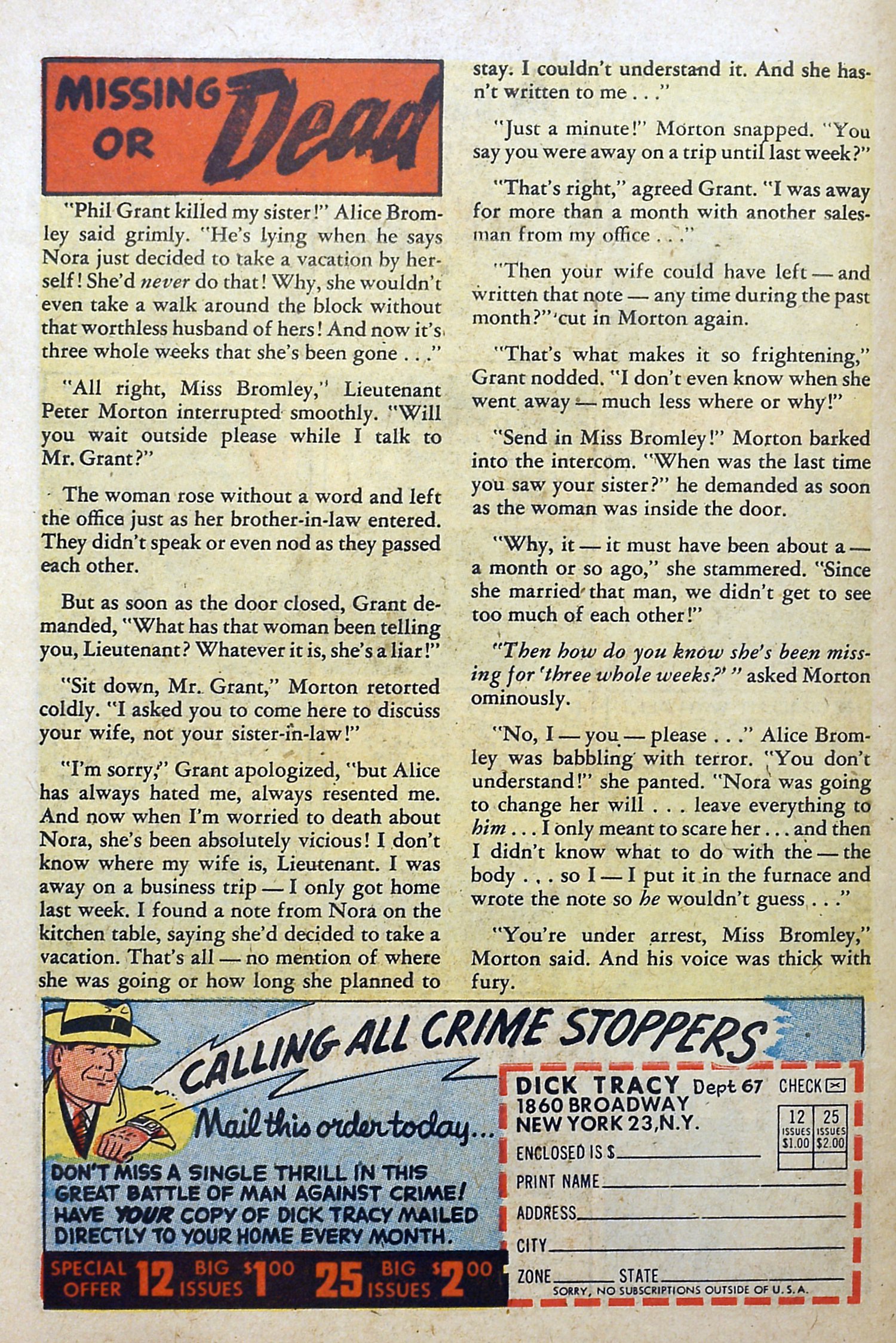 Read online Dick Tracy comic -  Issue #67 - 28