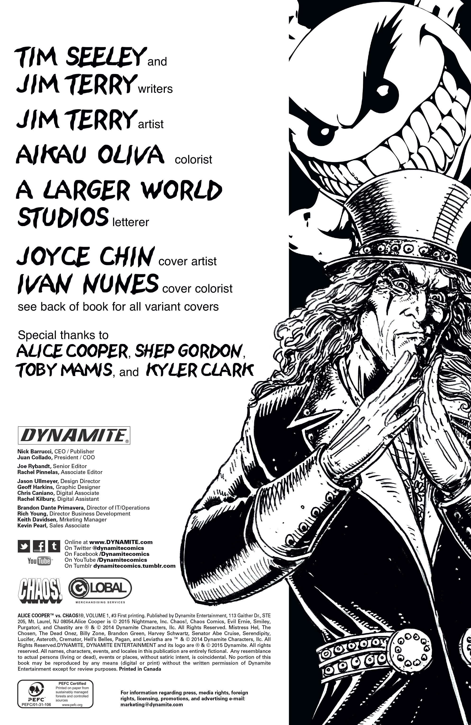 Read online Alice Cooper Vs. Chaos! comic -  Issue #3 - 2