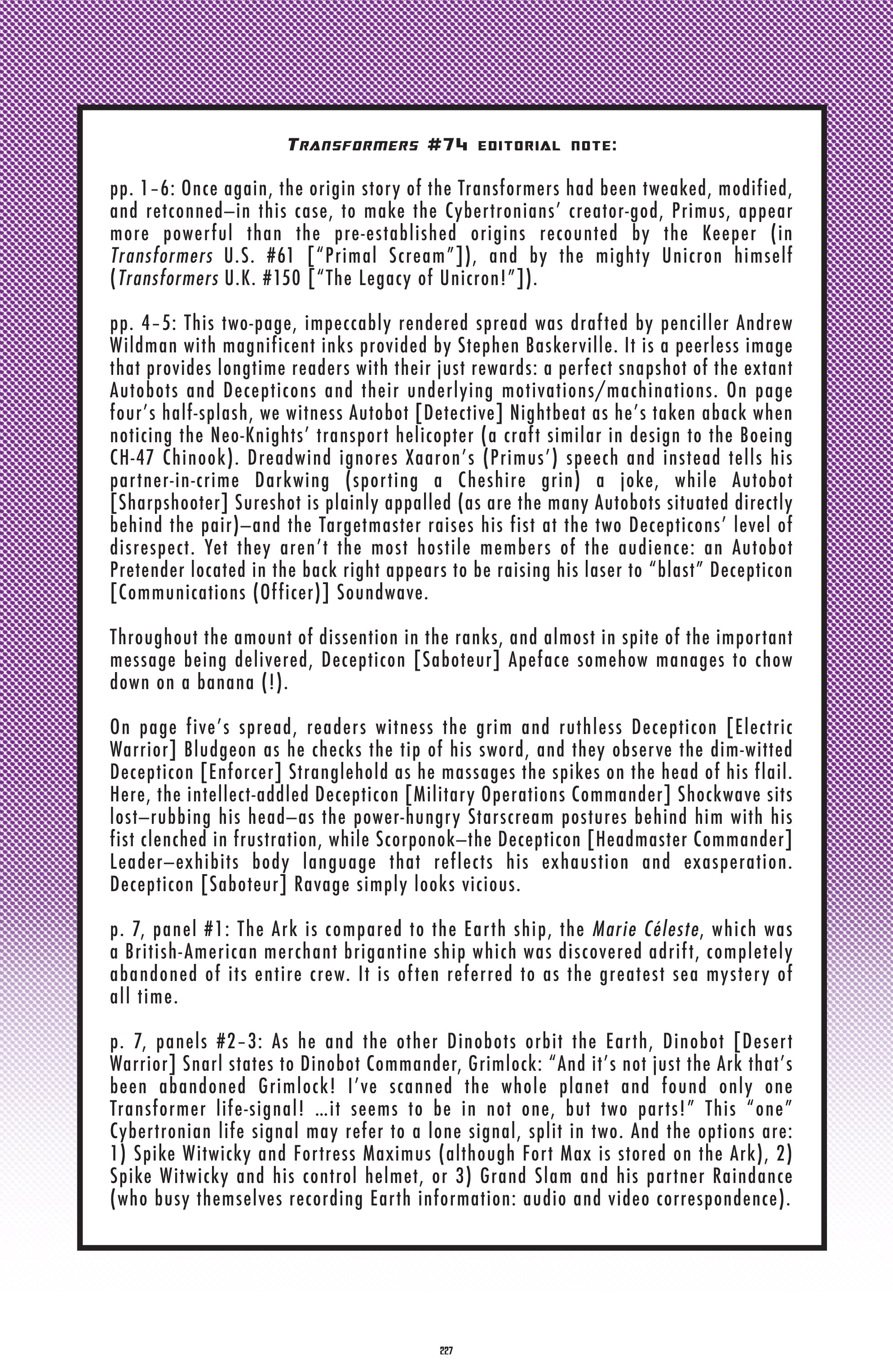 Read online The Transformers Classics comic -  Issue # TPB 6 - 225