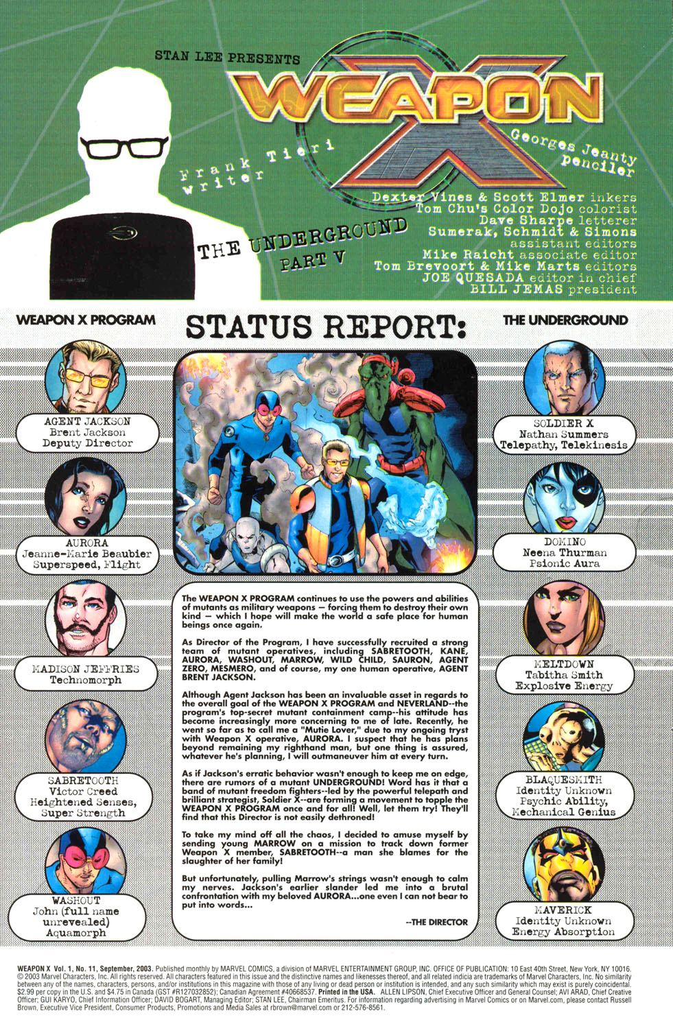 Read online Weapon X (2002) comic -  Issue #11 - 2