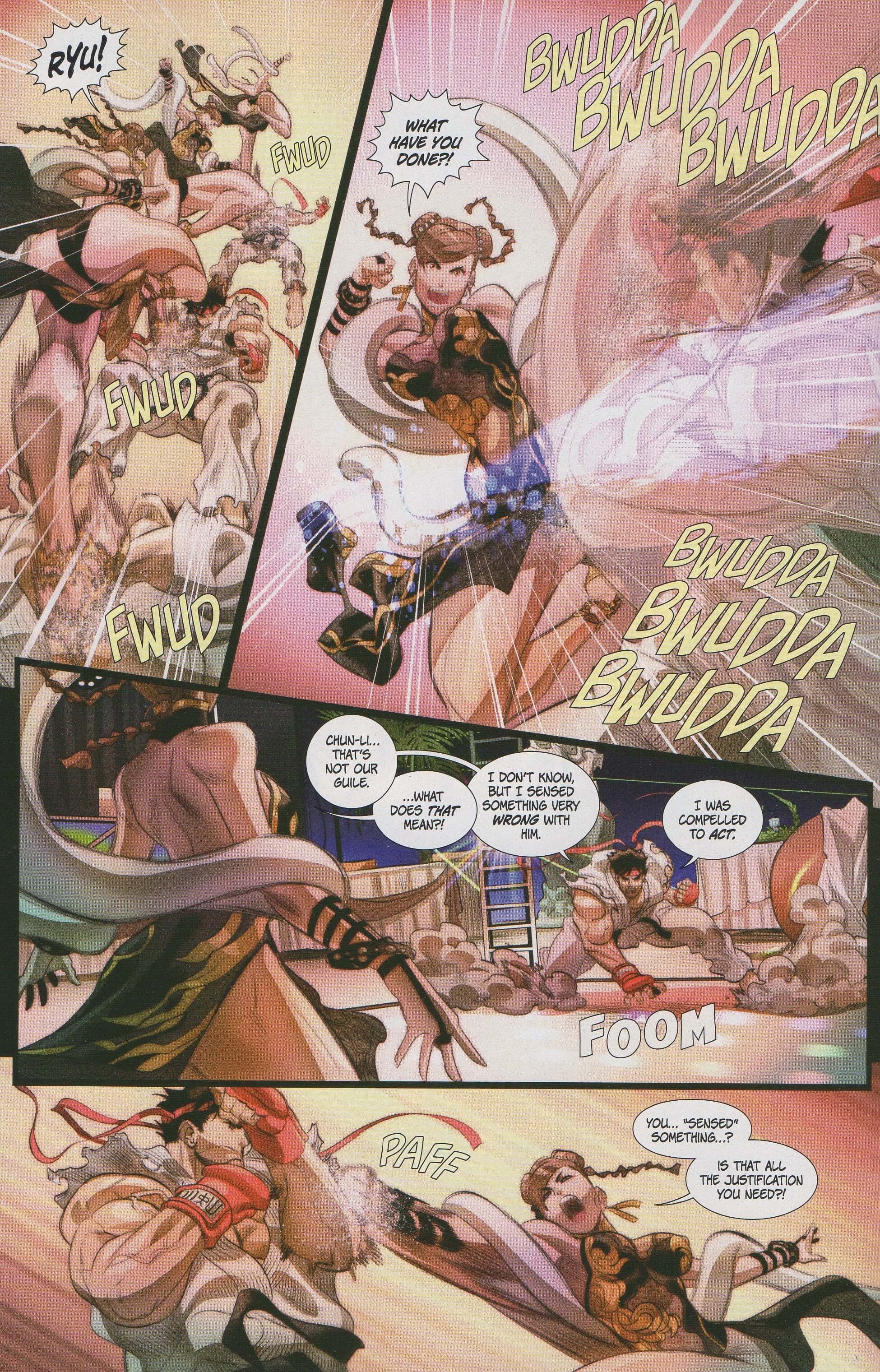 Read online Free Comic Book Day 2020 comic -  Issue # Street Fighter 100 - Ryu vs Chun-Li - 16