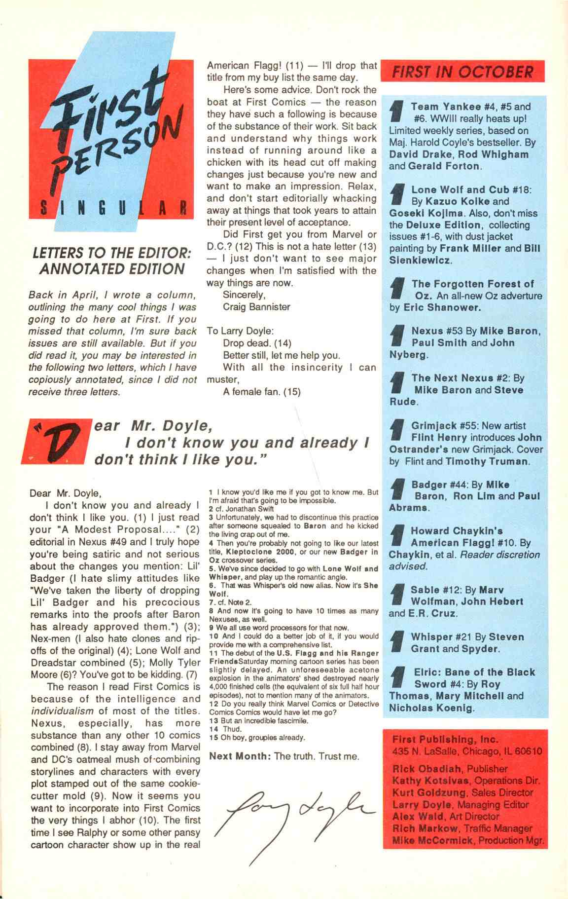 Read online Howard Chaykin's American Flagg comic -  Issue #10 - 14