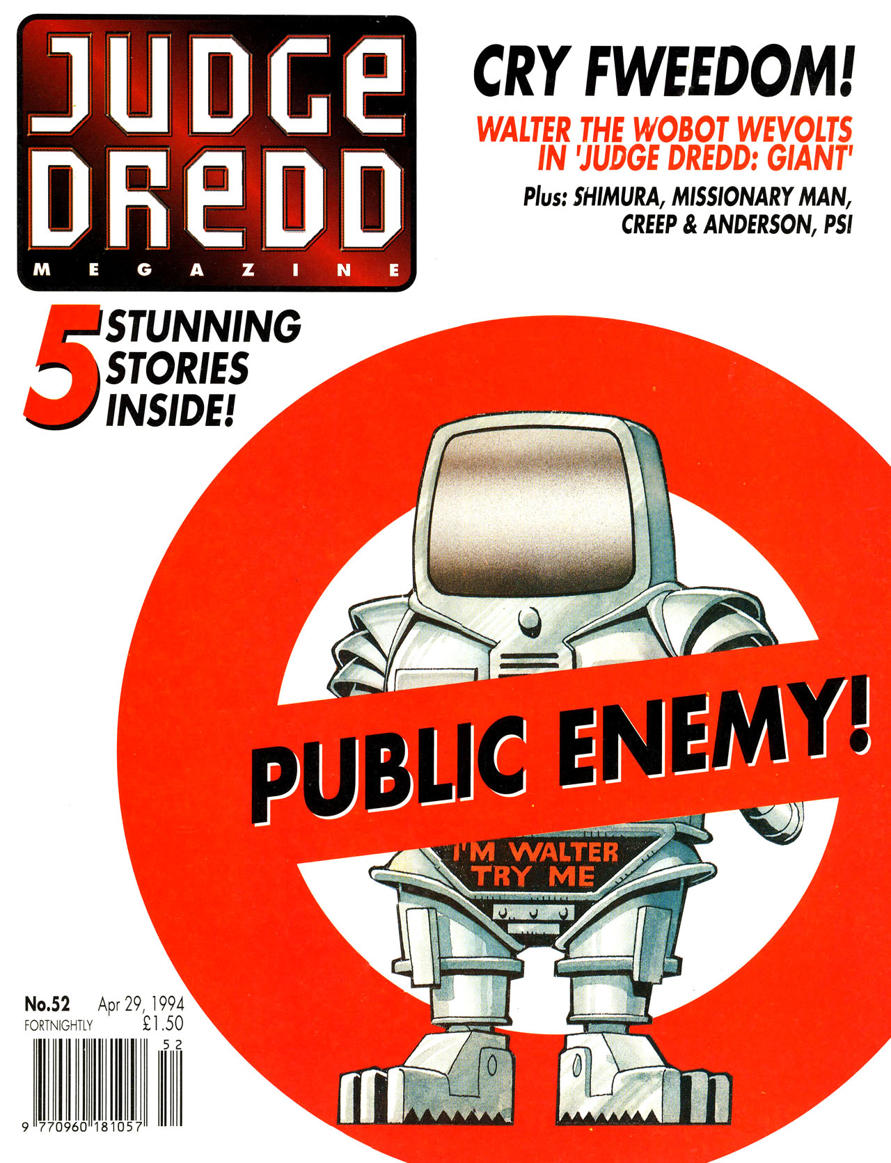 Read online Judge Dredd: The Megazine (vol. 2) comic -  Issue #52 - 1