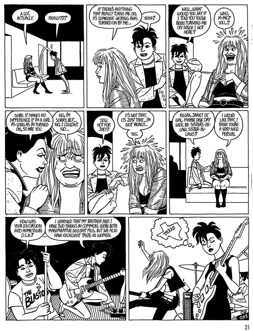 Read online Love and Rockets (1982) comic -  Issue #45 - 23