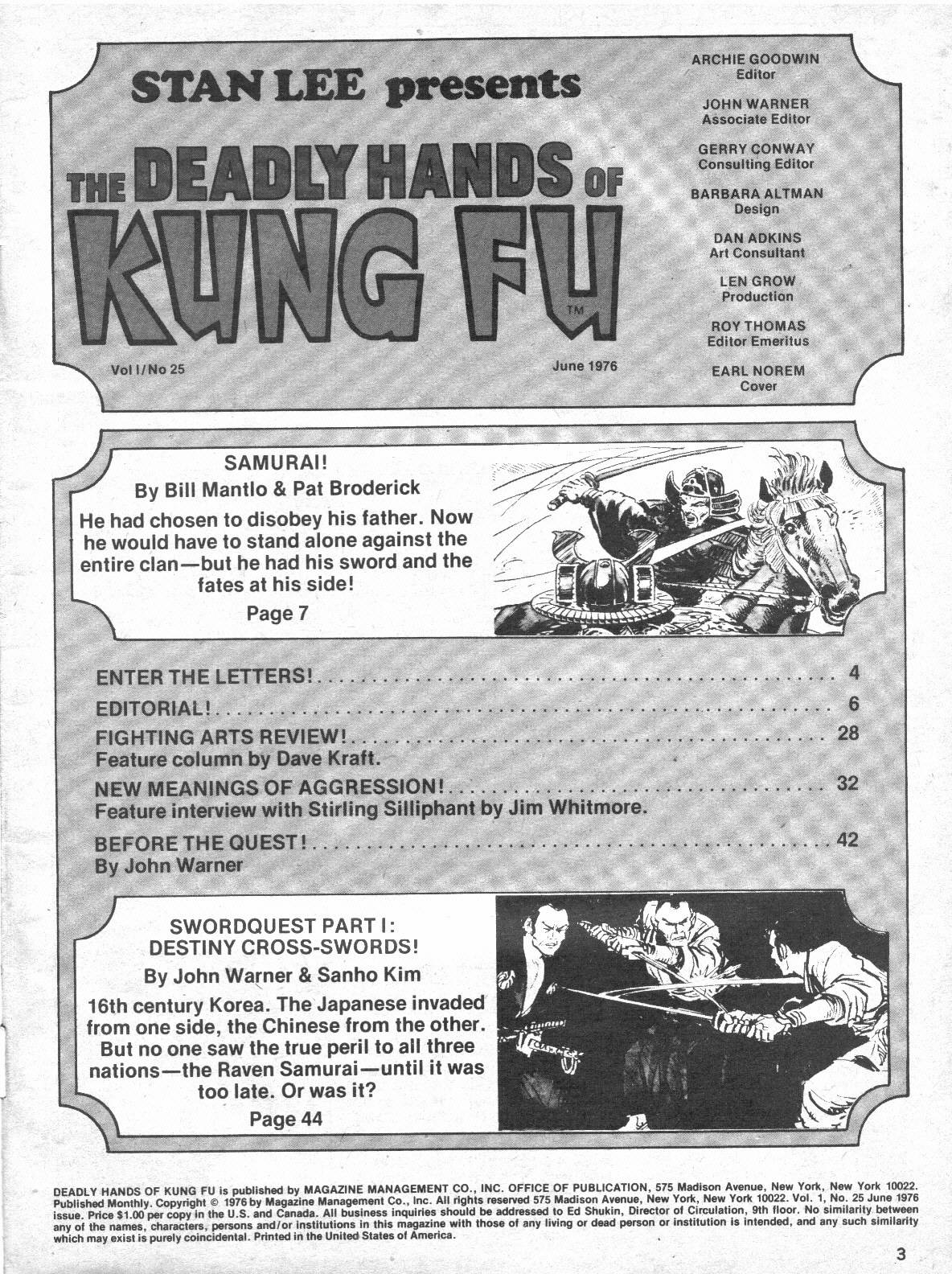 Read online The Deadly Hands of Kung Fu comic -  Issue #25 - 3