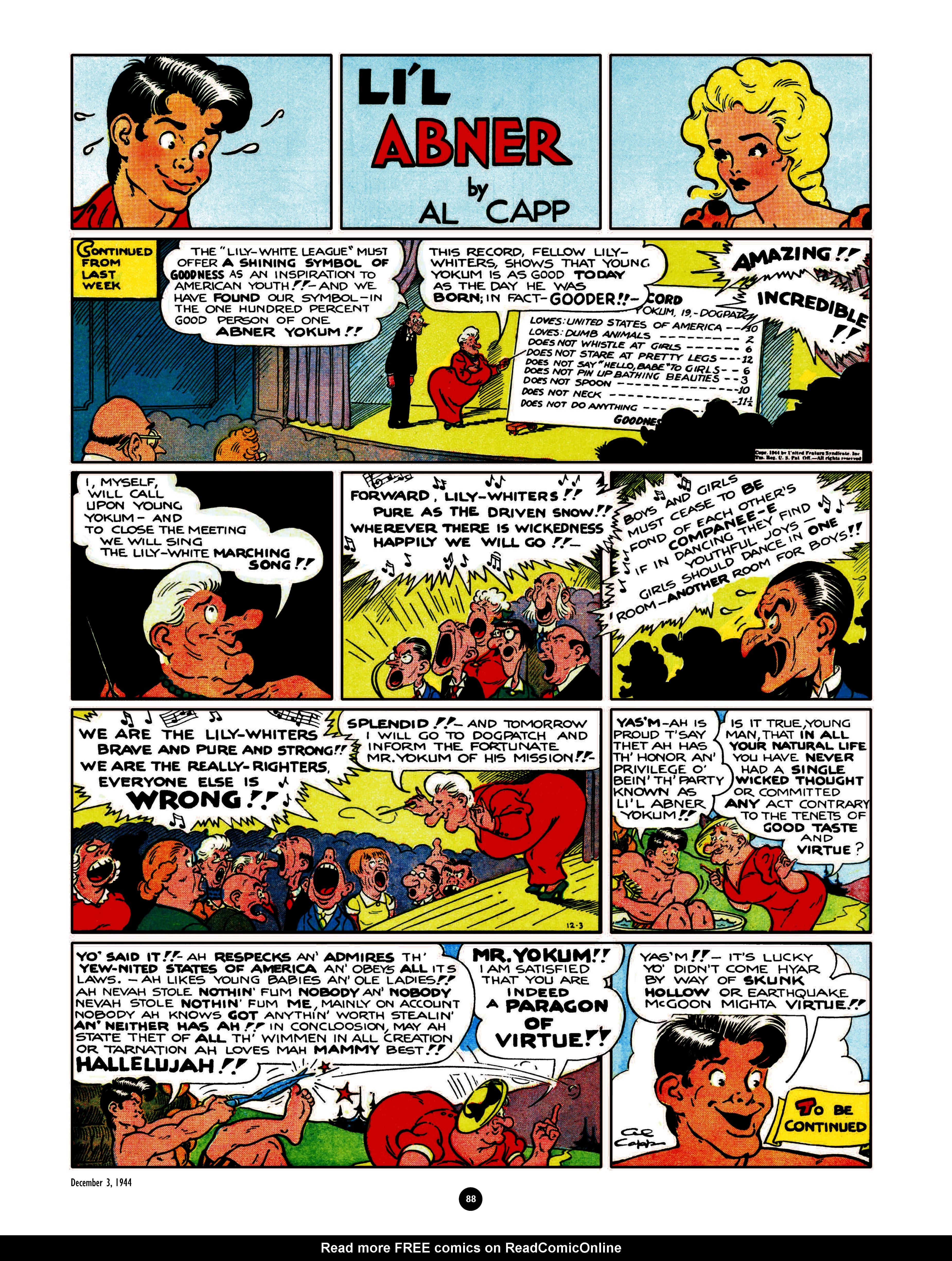 Read online Al Capp's Li'l Abner Complete Daily & Color Sunday Comics comic -  Issue # TPB 6 (Part 1) - 88