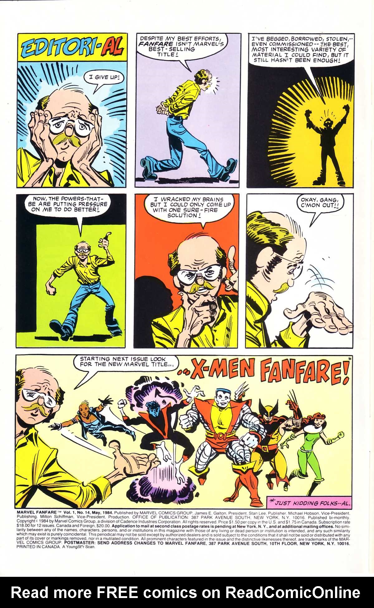Read online Marvel Fanfare (1982) comic -  Issue #14 - 2