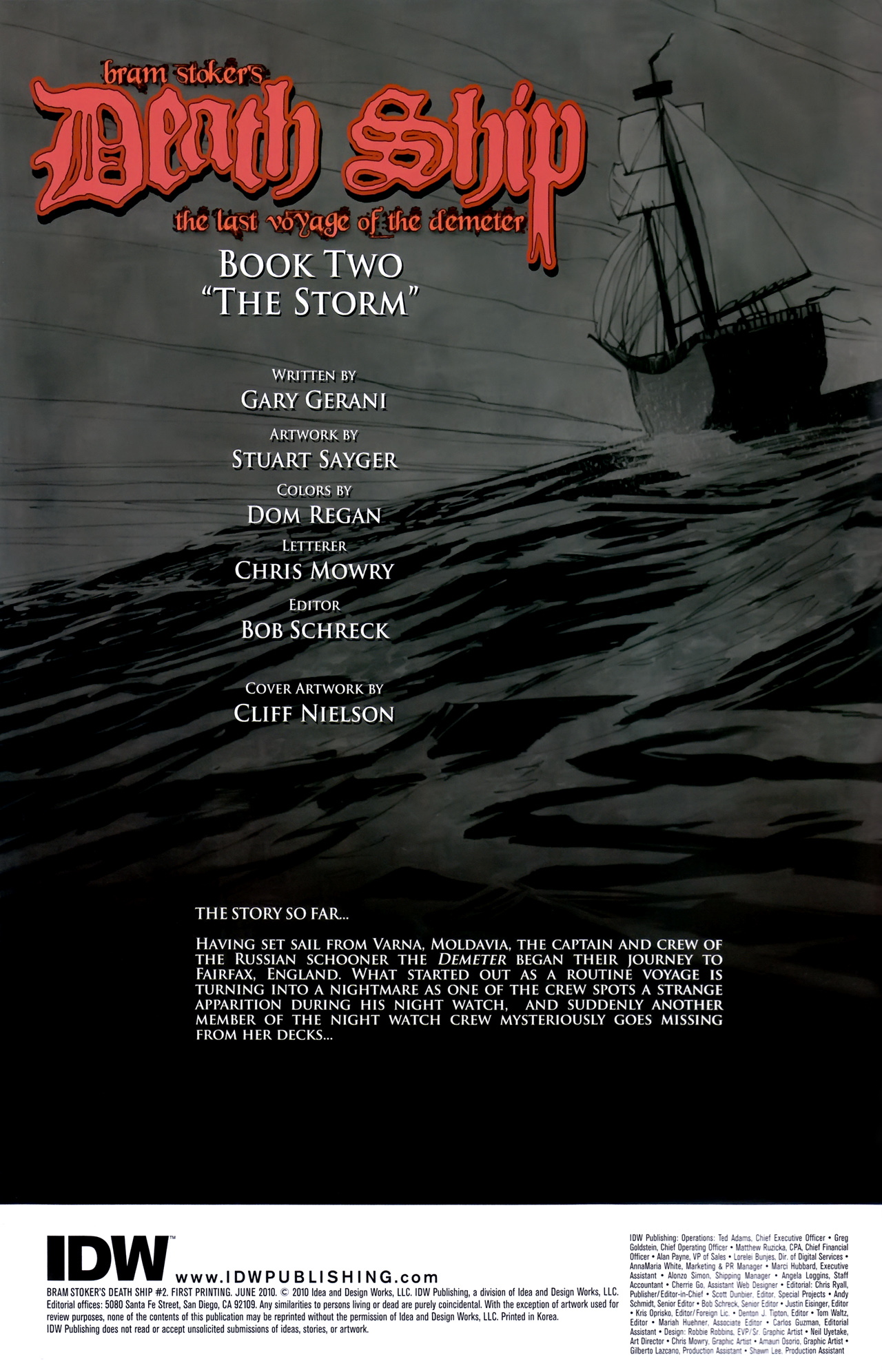 Read online Bram Stoker's Death Ship comic -  Issue #2 - 2