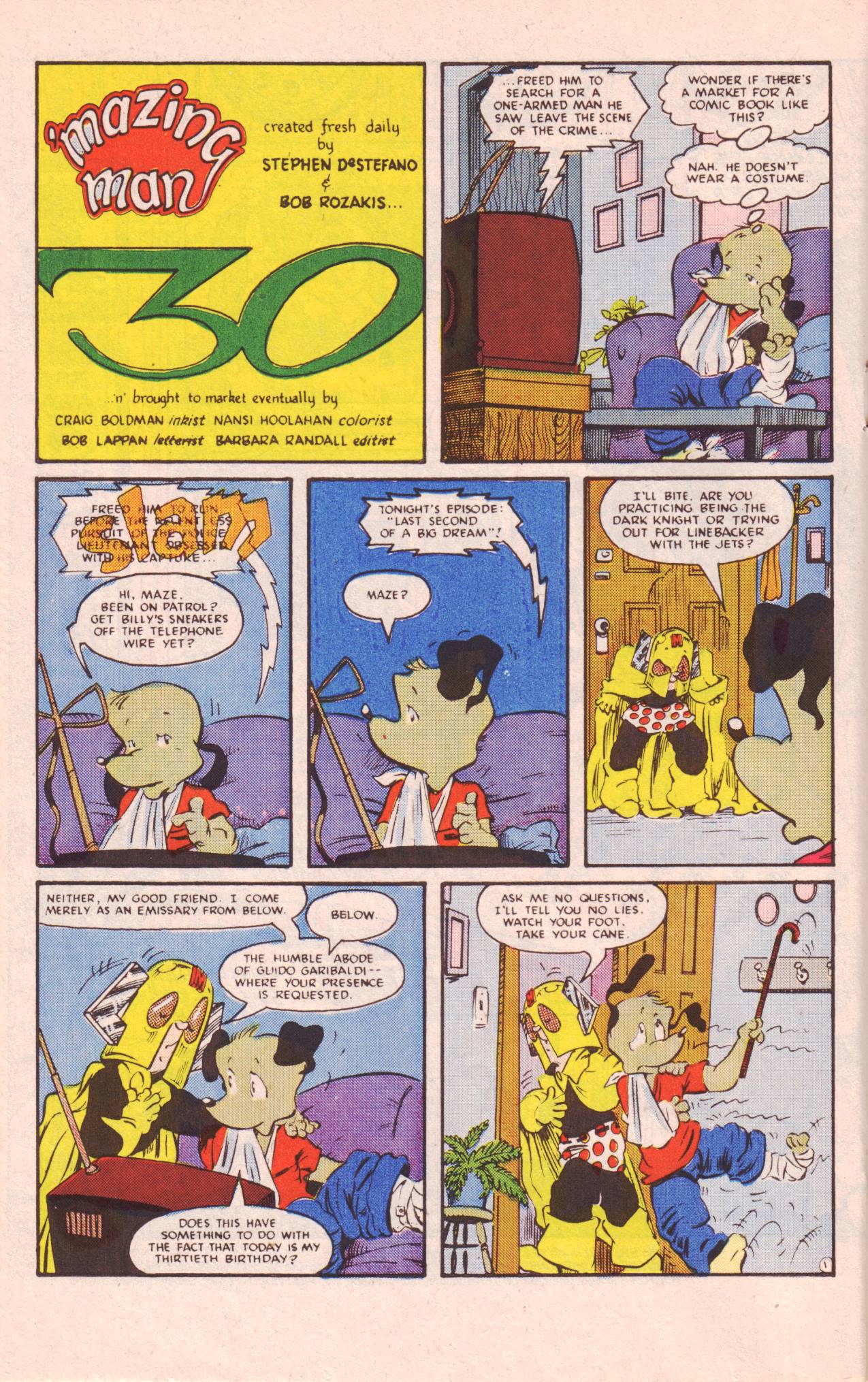 Read online 'Mazing Man comic -  Issue #12 - 14