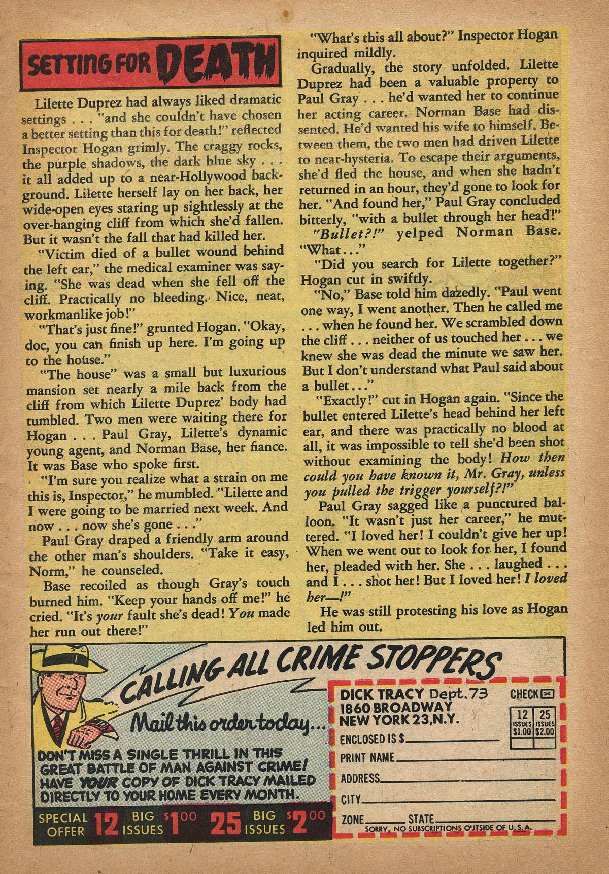 Read online Dick Tracy comic -  Issue #73 - 30