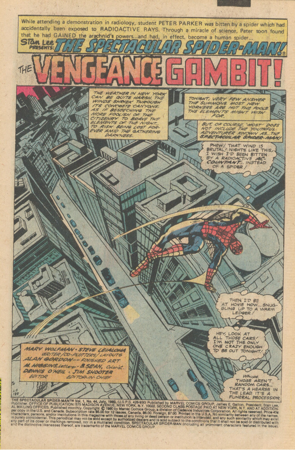 Read online The Spectacular Spider-Man (1976) comic -  Issue #44 - 2