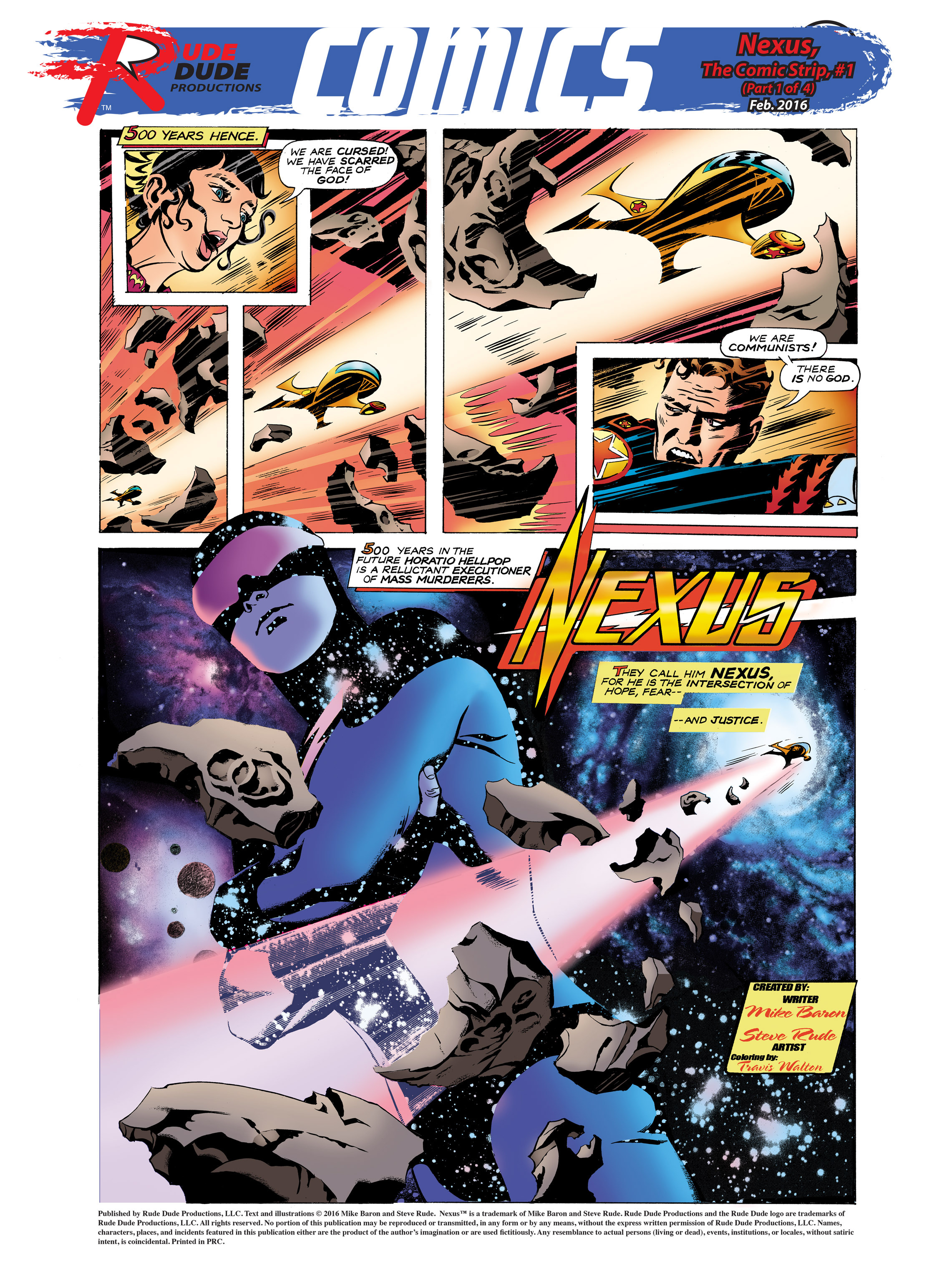 Read online Nexus: The Comic Strip comic -  Issue #1 - 1