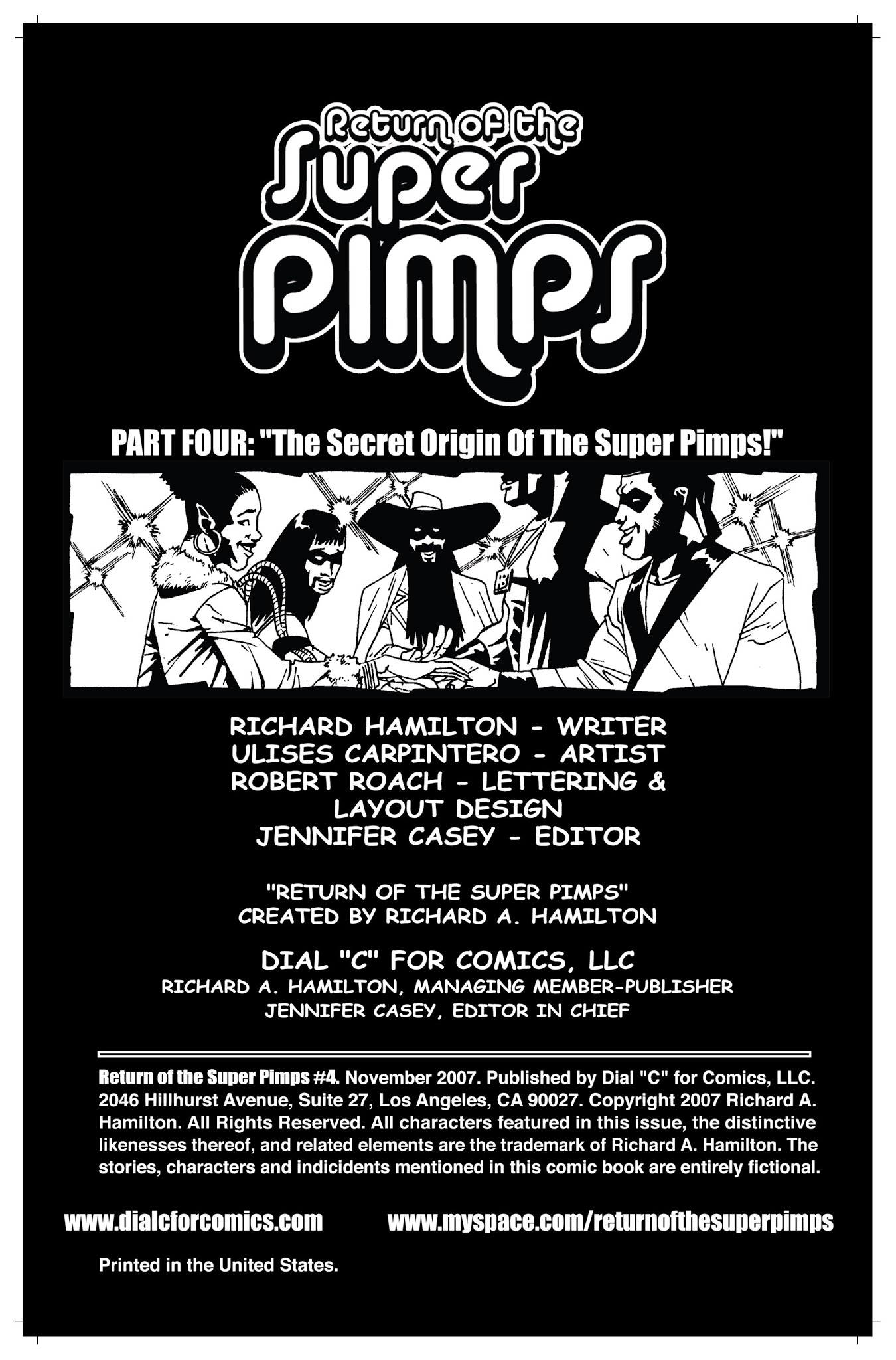 Read online Return of the Super Pimps comic -  Issue #4 - 2