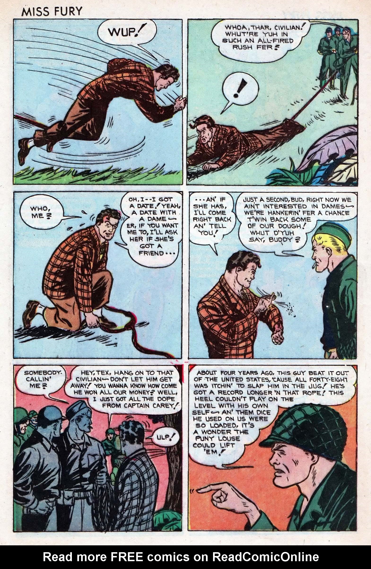 Read online Miss Fury (1942) comic -  Issue #5 - 16