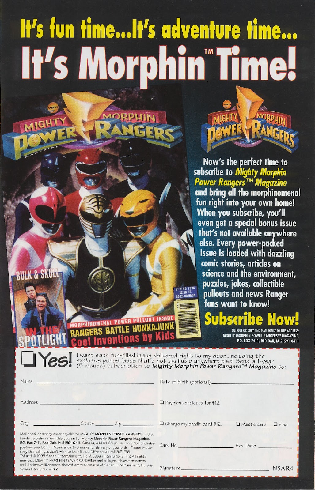 Saban's Mighty Morphin' Power Rangers (1995) issue 2 - Page 22