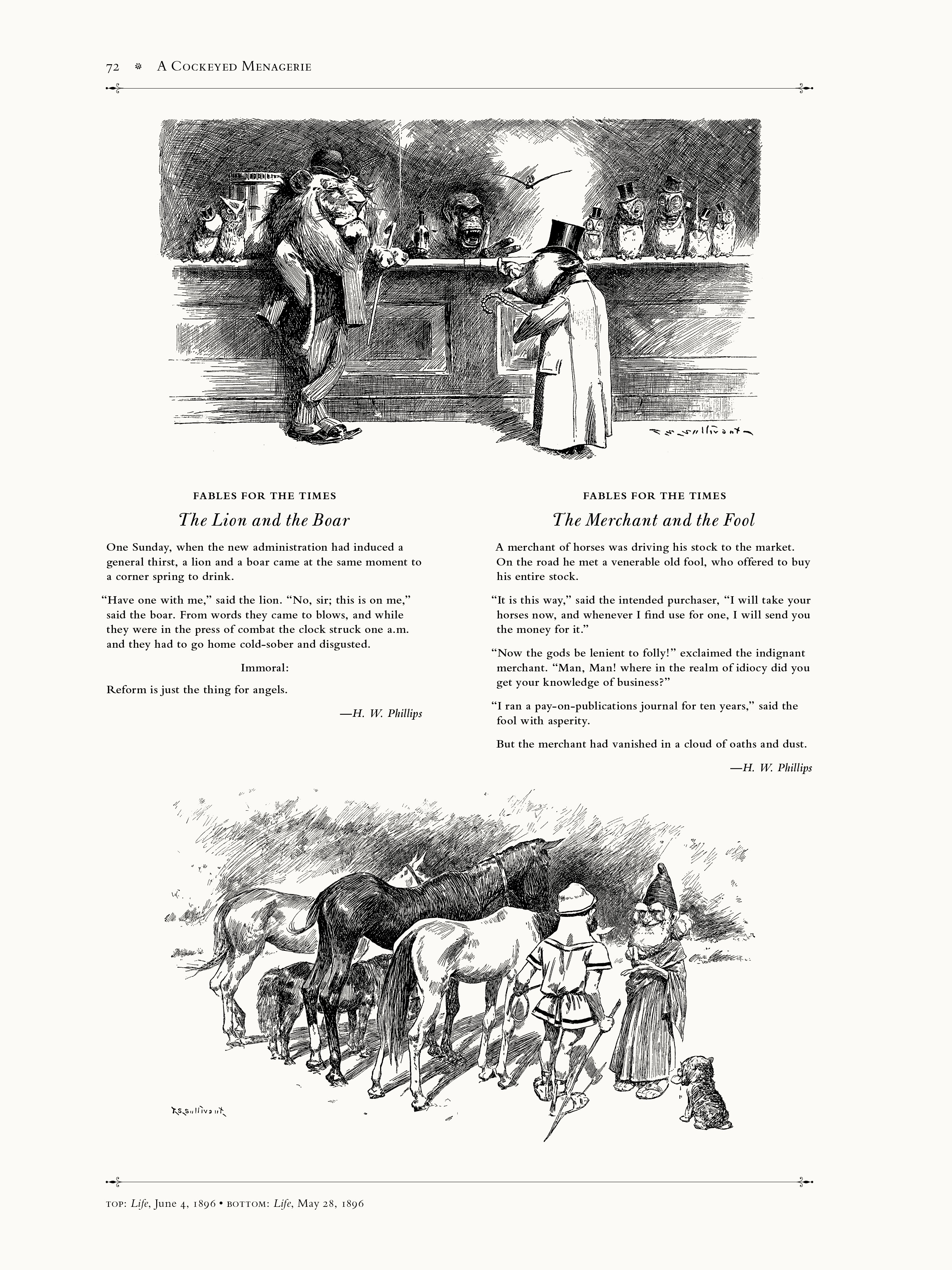 Read online A Cockeyed Menagerie: The Drawings of T.S. Sullivant comic -  Issue # TPB (Part 1) - 90