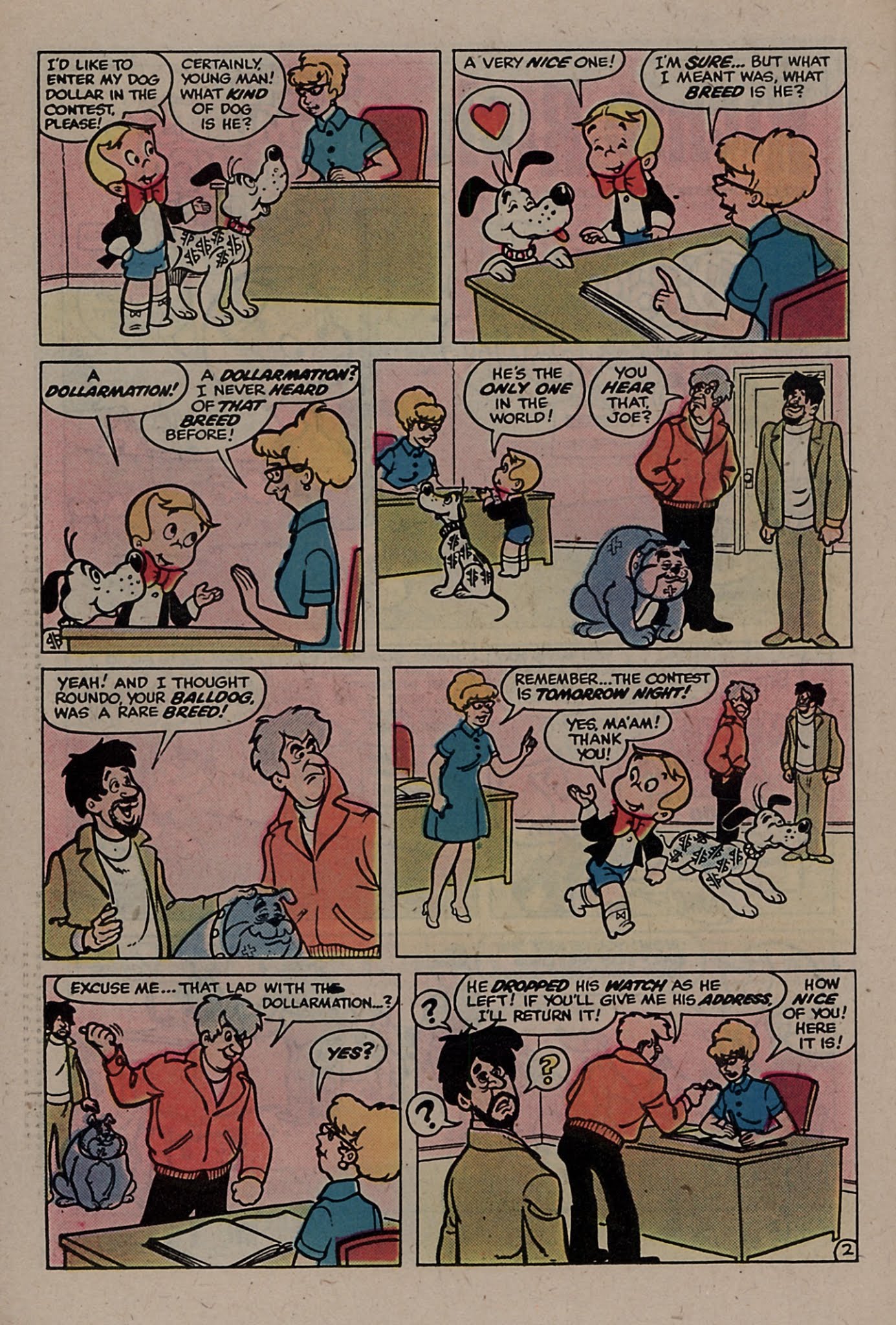 Read online Richie Rich & Dollar the Dog comic -  Issue #8 - 38