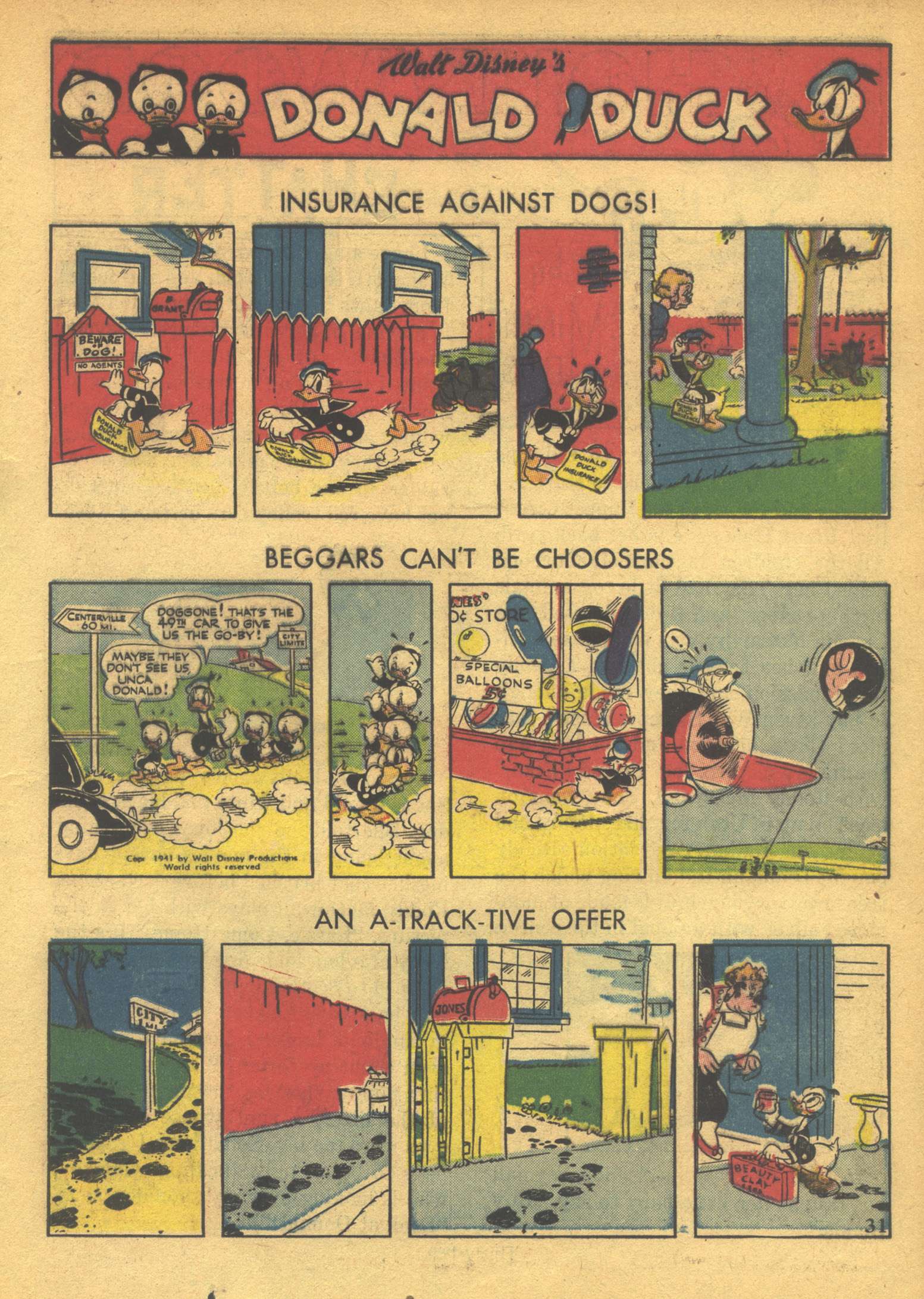 Read online Walt Disney's Comics and Stories comic -  Issue #30 - 33