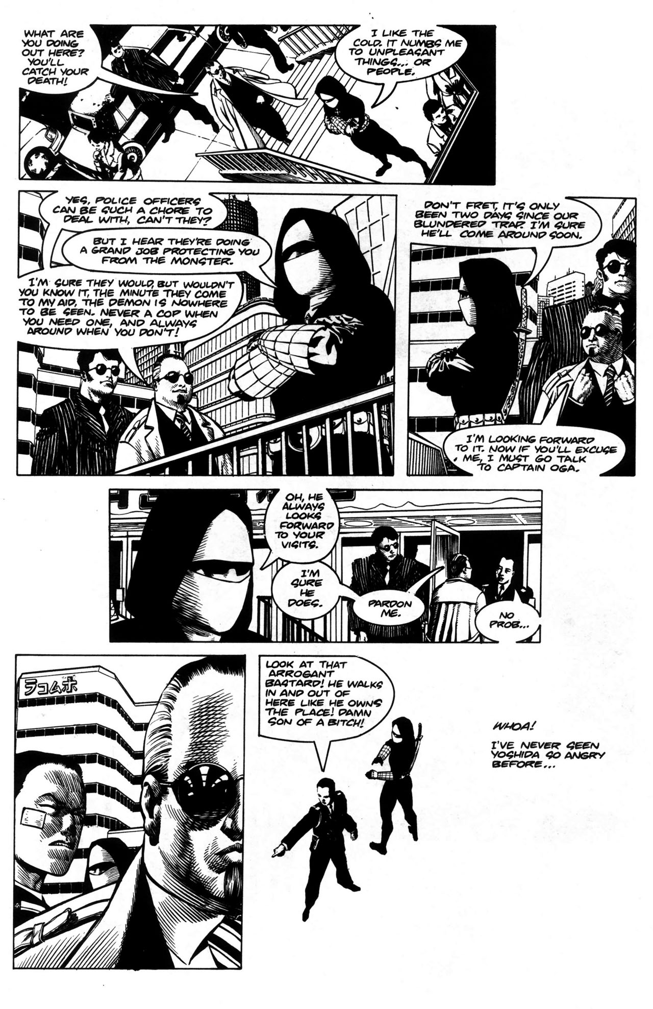 Read online Warrior Nun: Black & White comic -  Issue #6 - 4