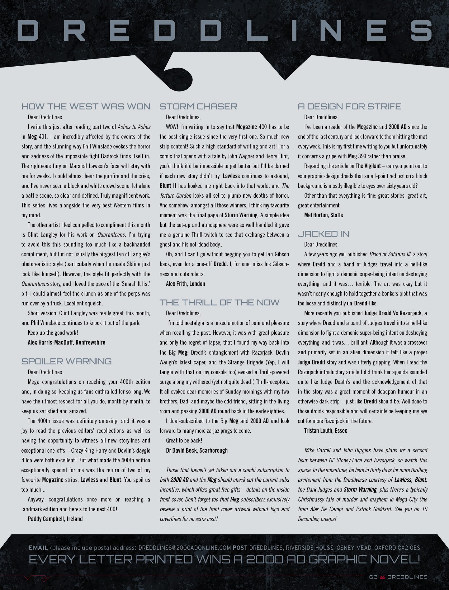 Read online Judge Dredd Megazine (Vol. 5) comic -  Issue #402 - 63