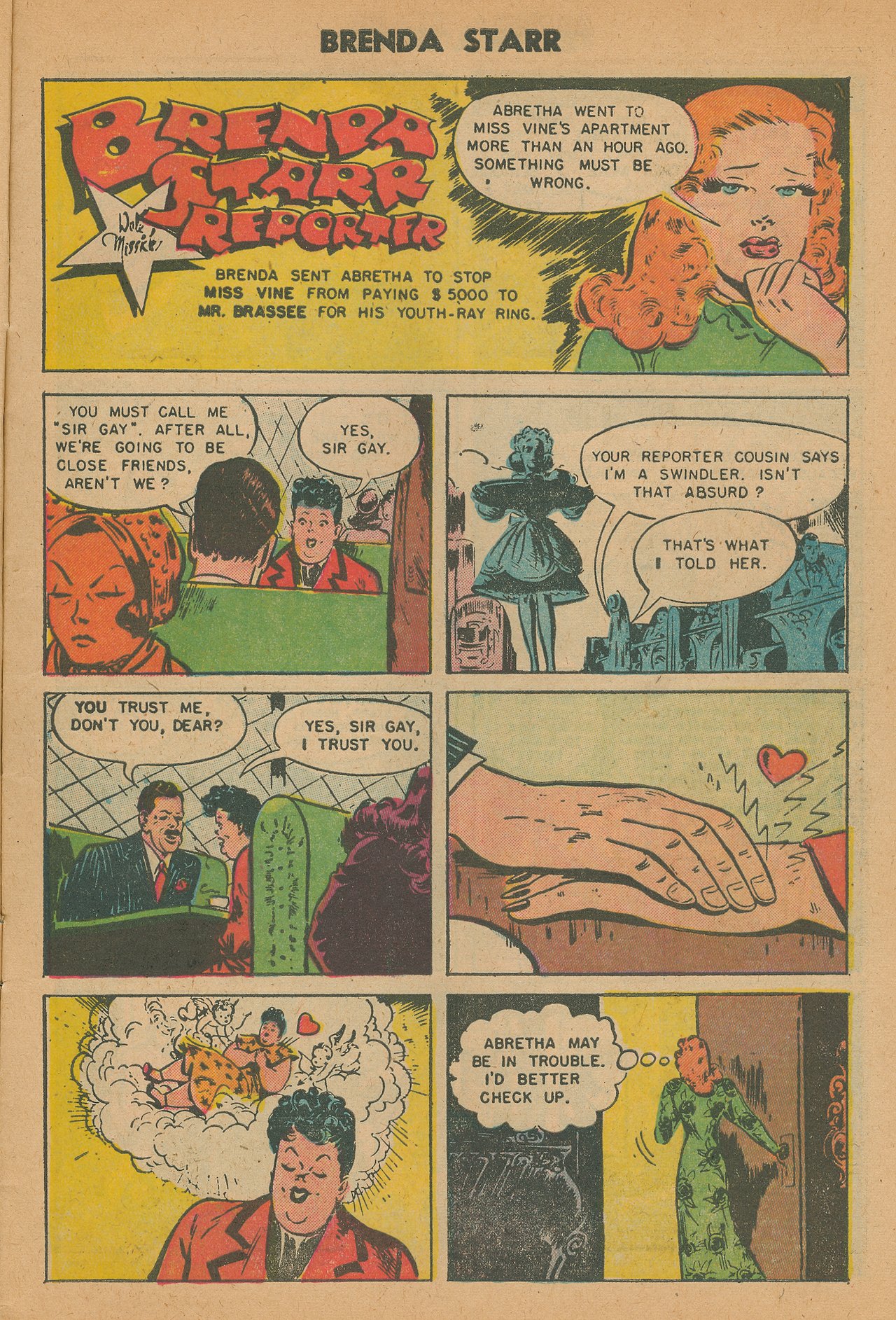 Read online Brenda Starr (1948) comic -  Issue #15 - 7