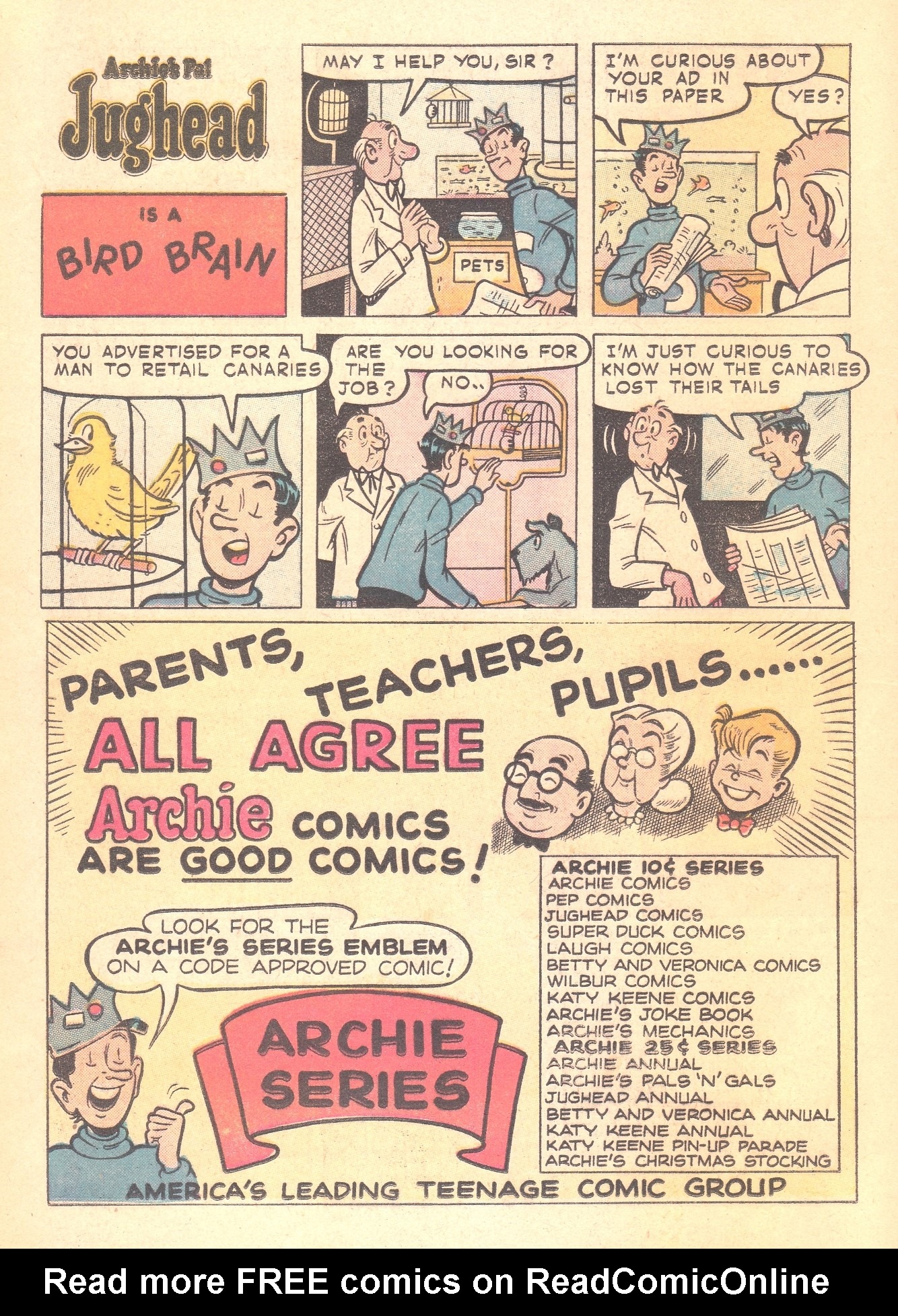 Read online Archie's Pal Jughead comic -  Issue #30 - 18