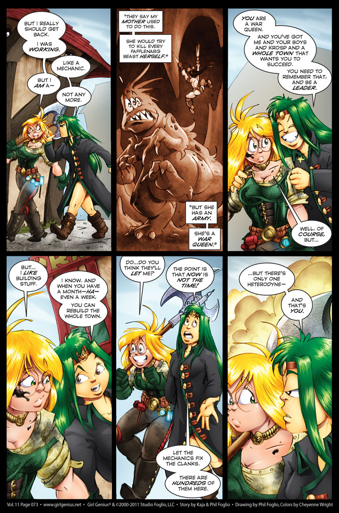 Read online Girl Genius (2002) comic -  Issue #12 - 73