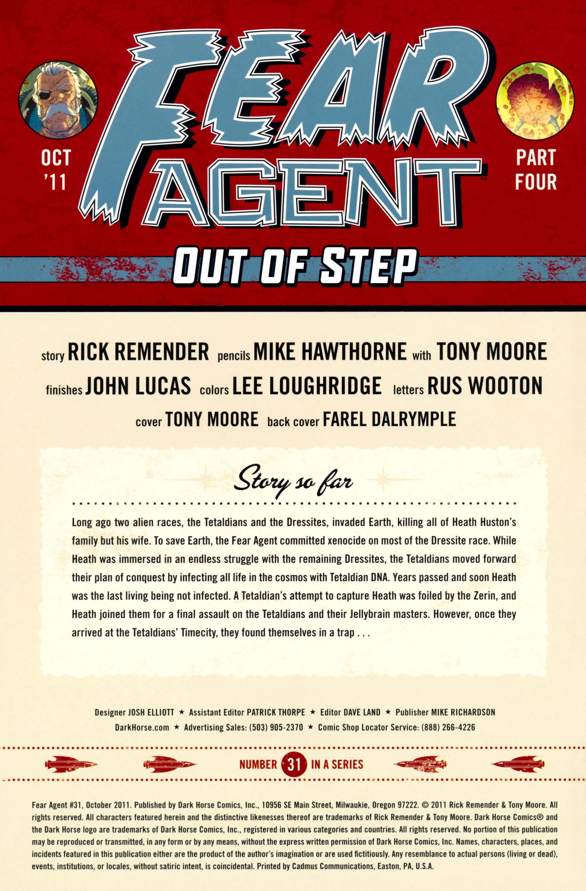 Read online Fear Agent comic -  Issue #31 - 2