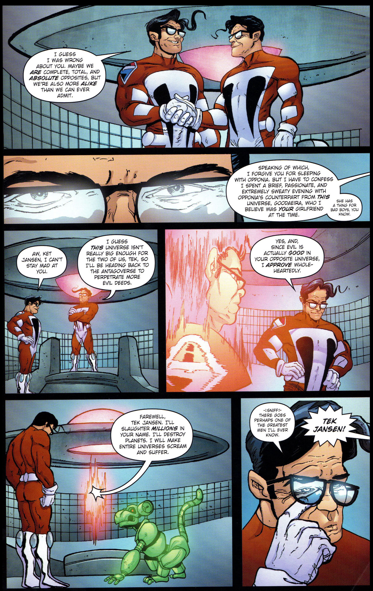 Read online Stephen Colbert's Tek Jansen comic -  Issue #4 - 17