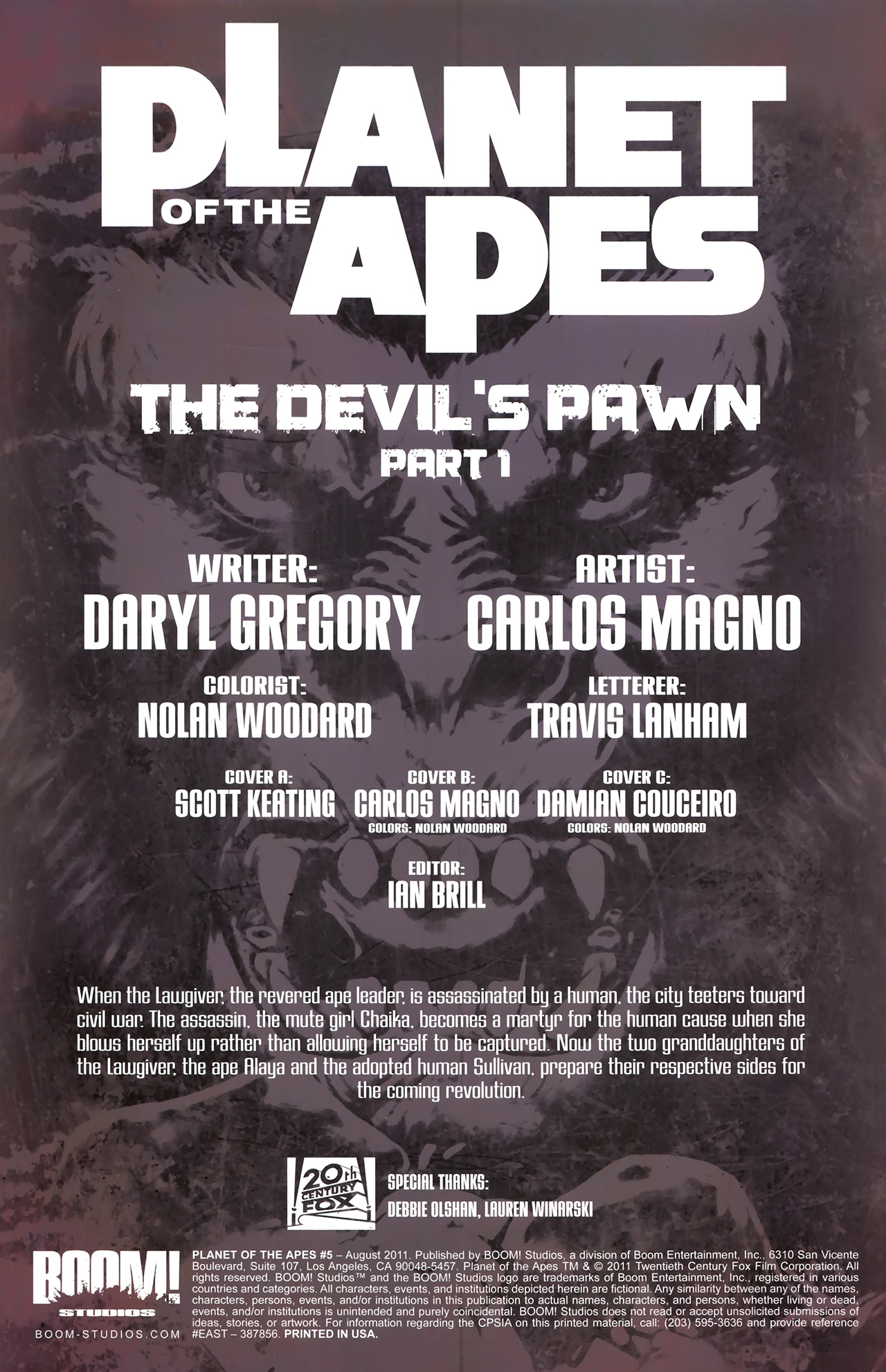Read online Planet of the Apes (2011) comic -  Issue #5 - 4