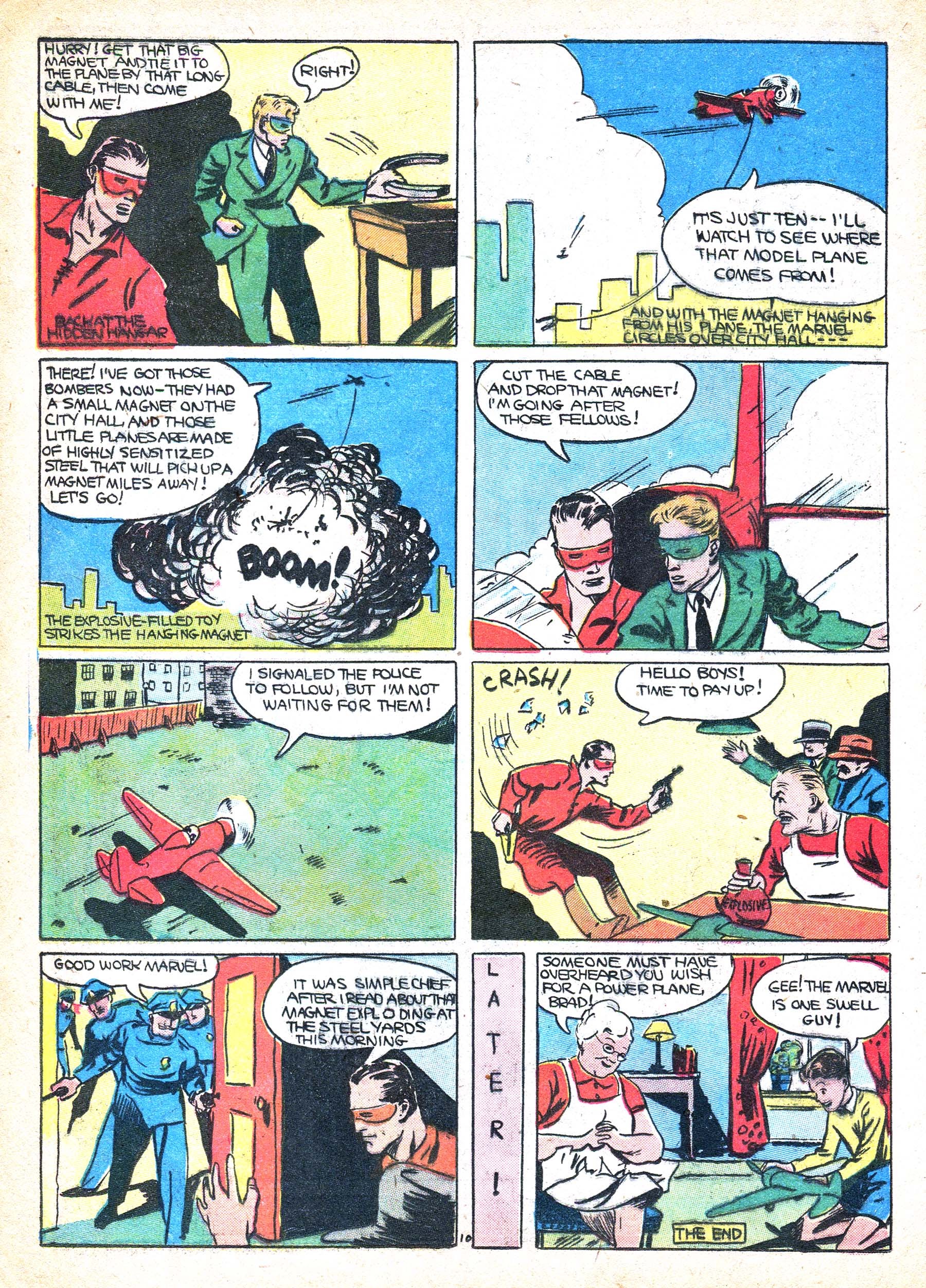 Read online Masked Marvel comic -  Issue #1 - 12