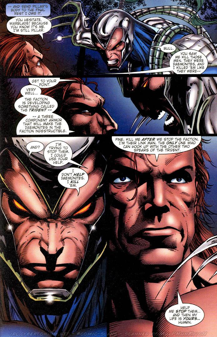 Read online Warblade: Endangered Species comic -  Issue #1 - 25