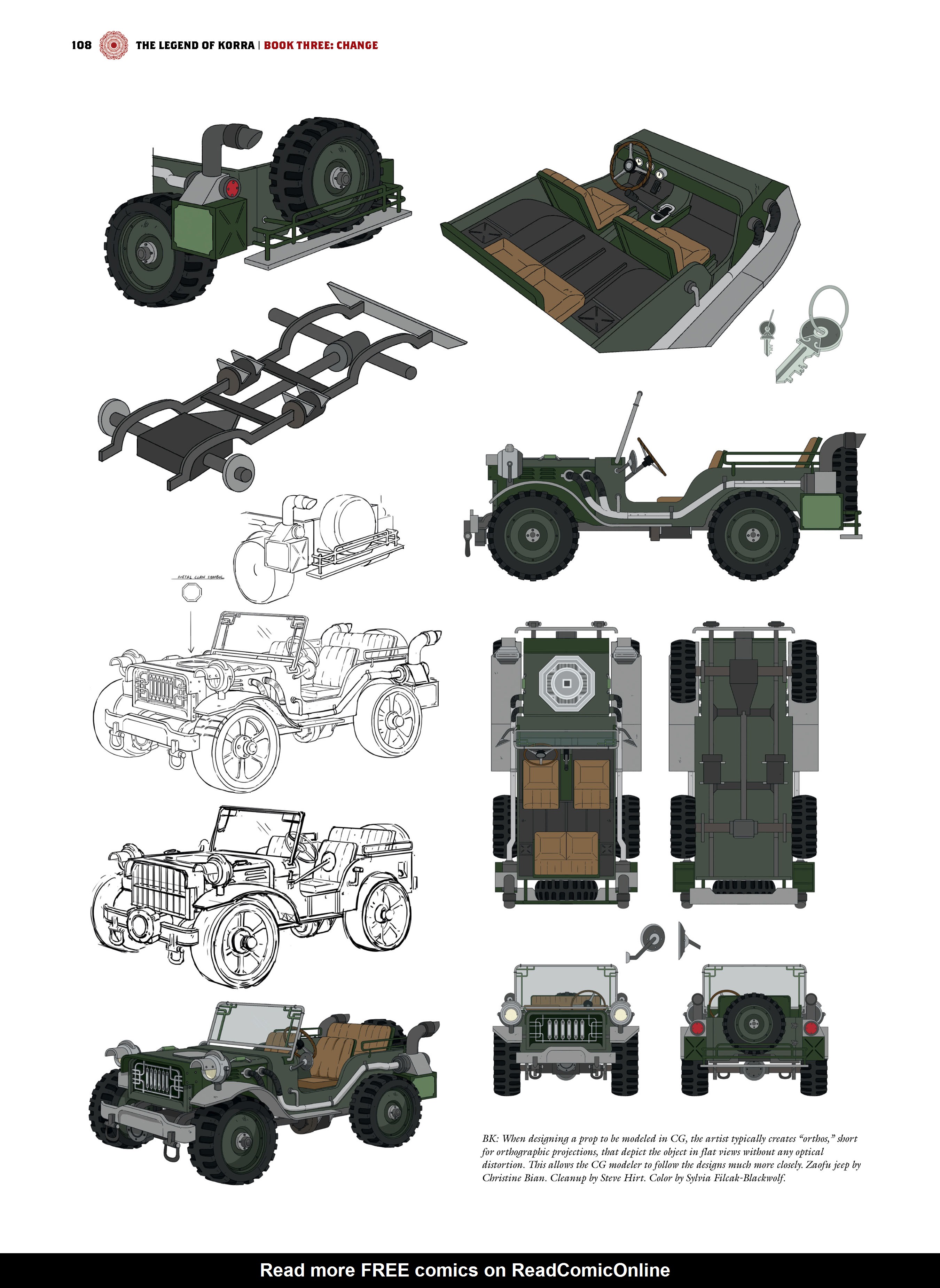 Read online The Legend of Korra: The Art of the Animated Series comic -  Issue # TPB 3 - 109