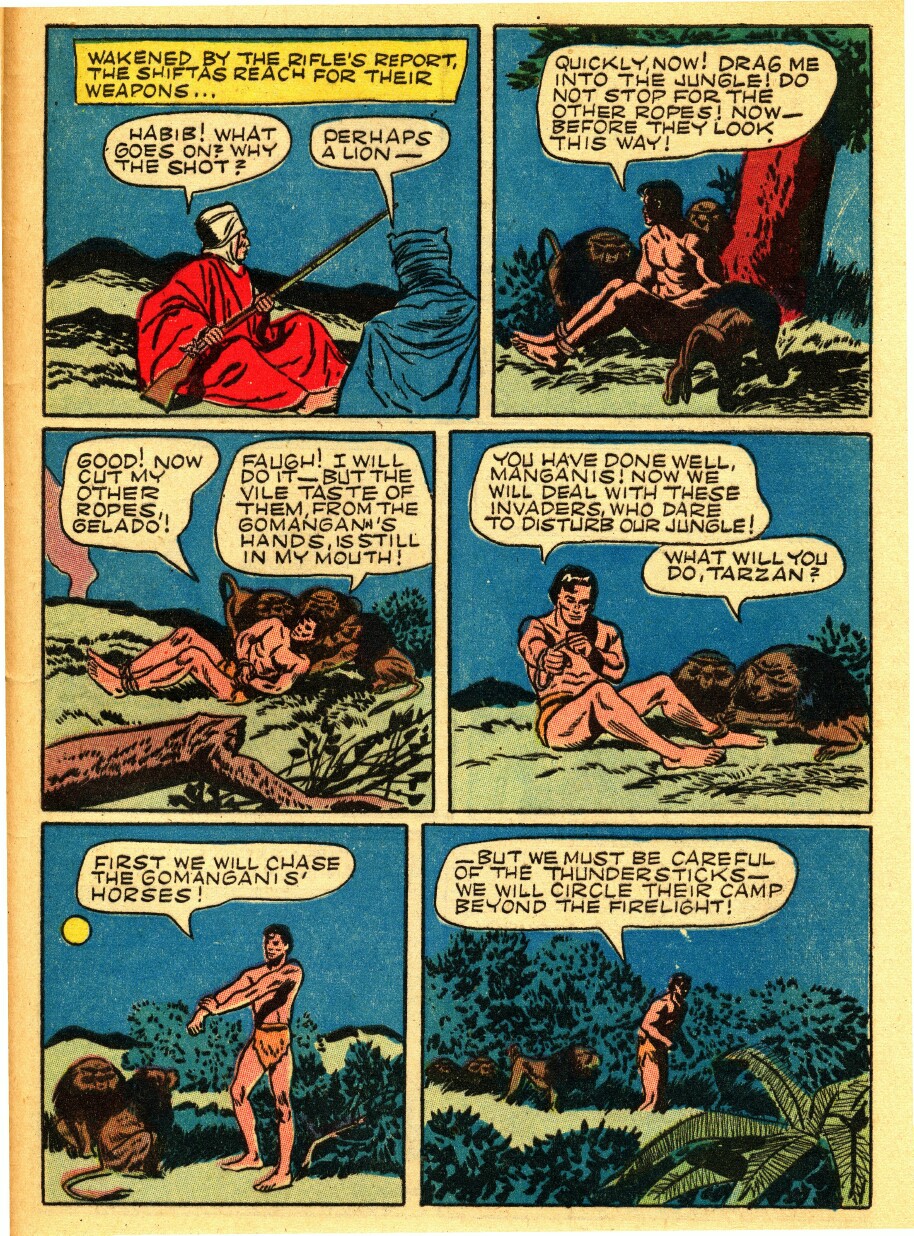 Read online Tarzan (1948) comic -  Issue #37 - 37