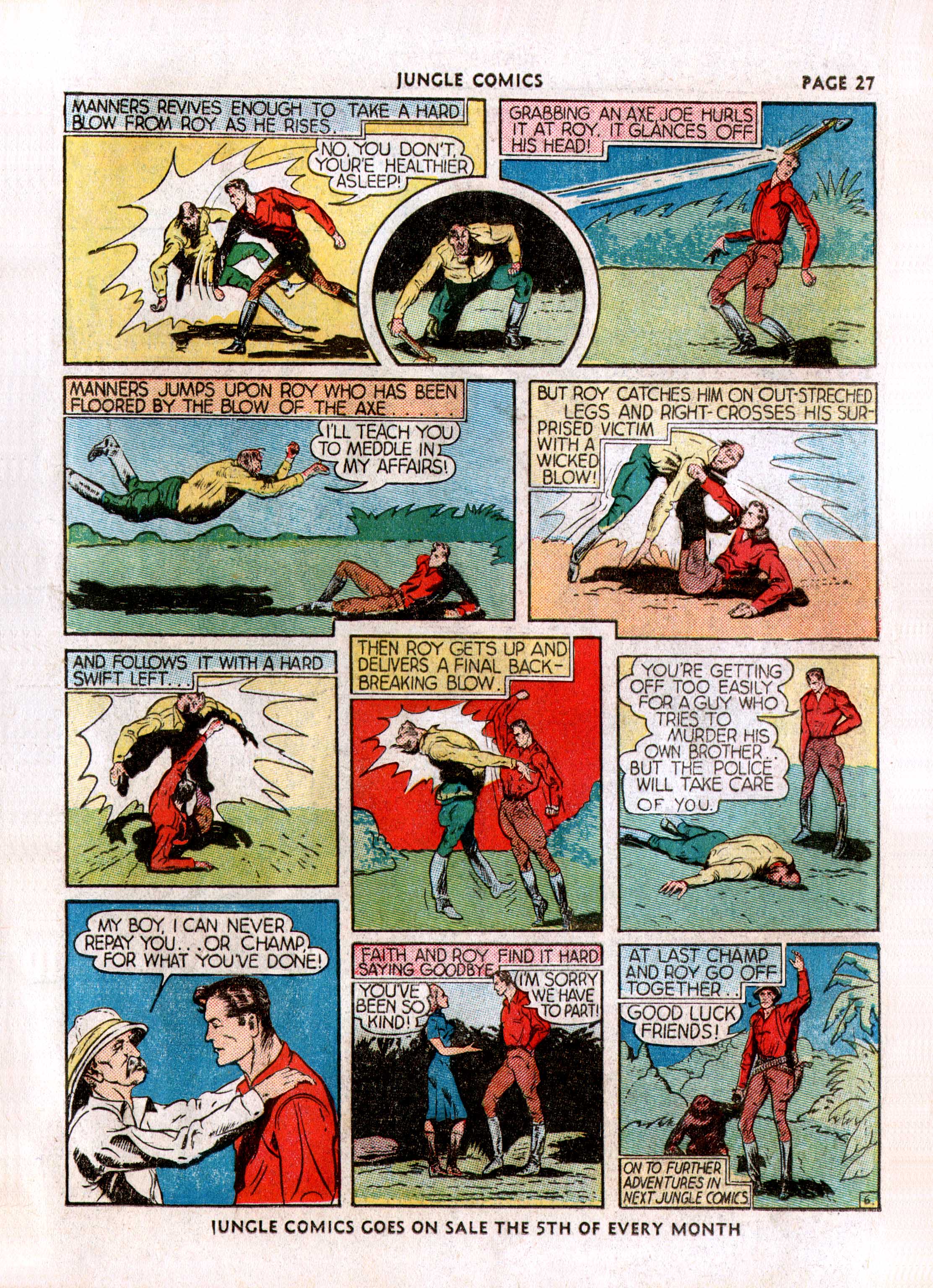 Read online Jungle Comics comic -  Issue #7 - 29