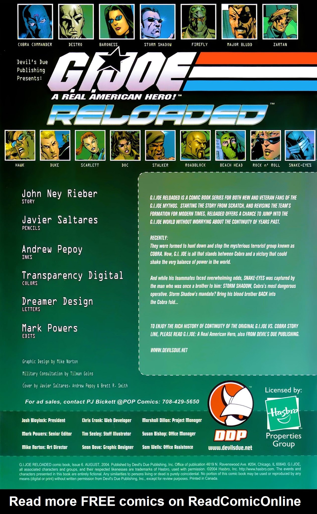 Read online G.I. Joe Reloaded comic -  Issue #6 - 2