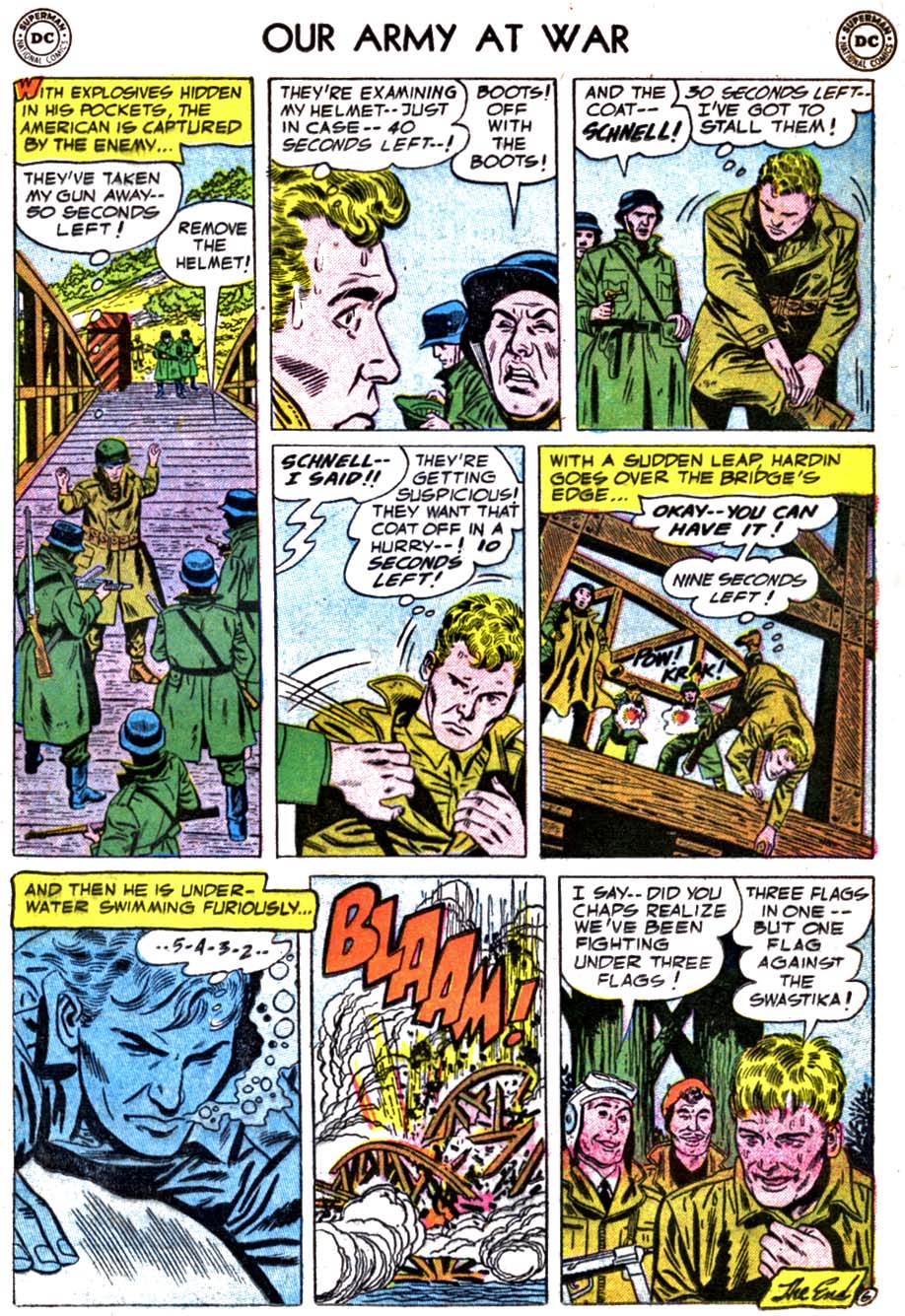 Read online Our Army at War (1952) comic -  Issue #39 - 17