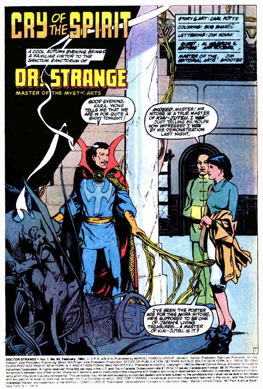 Doctor Strange (1974) issue 63 - Page 2