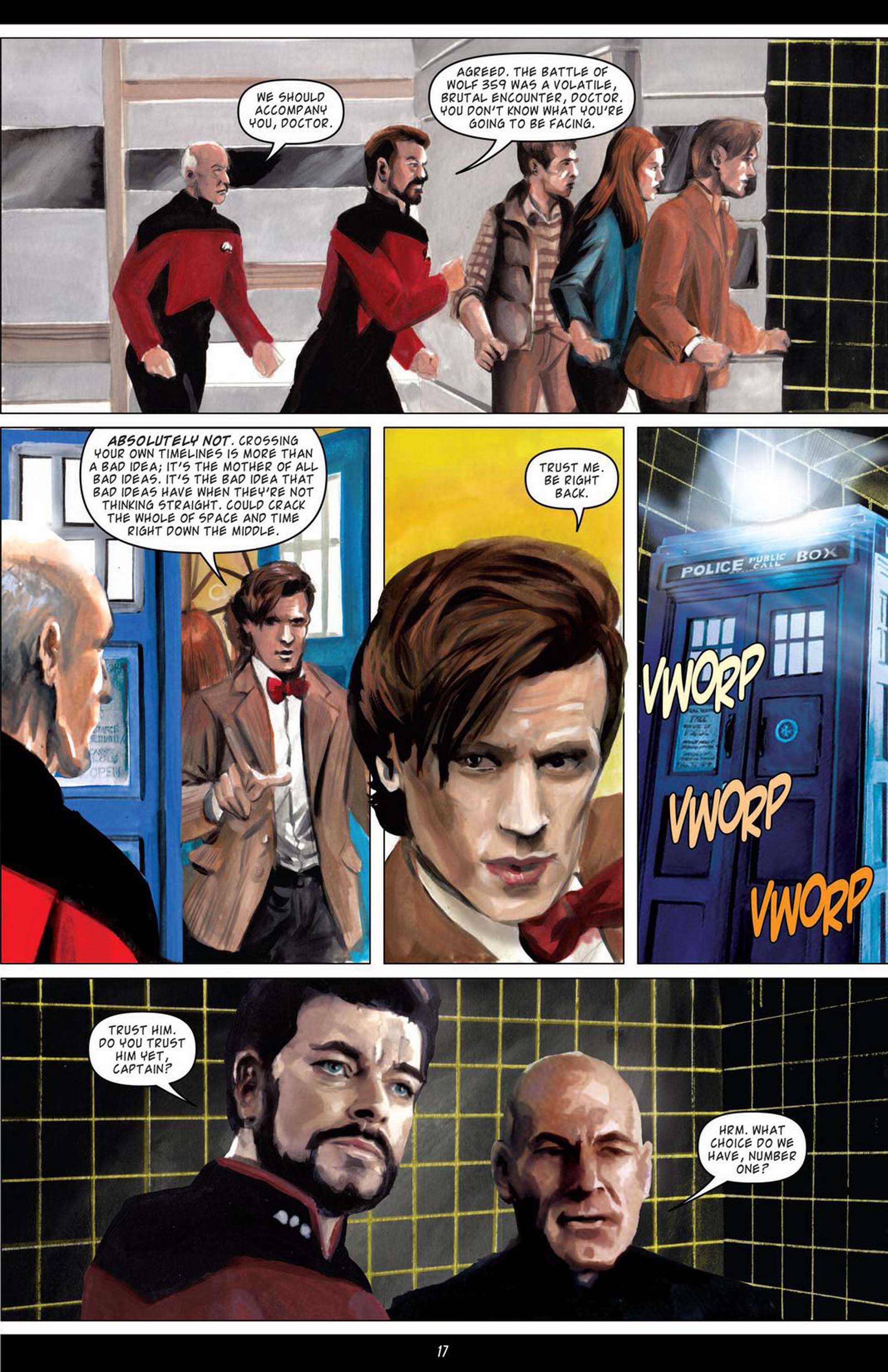 Read online Star Trek: The Next Generation/Doctor Who: Assimilation² comic -  Issue #6 - 20