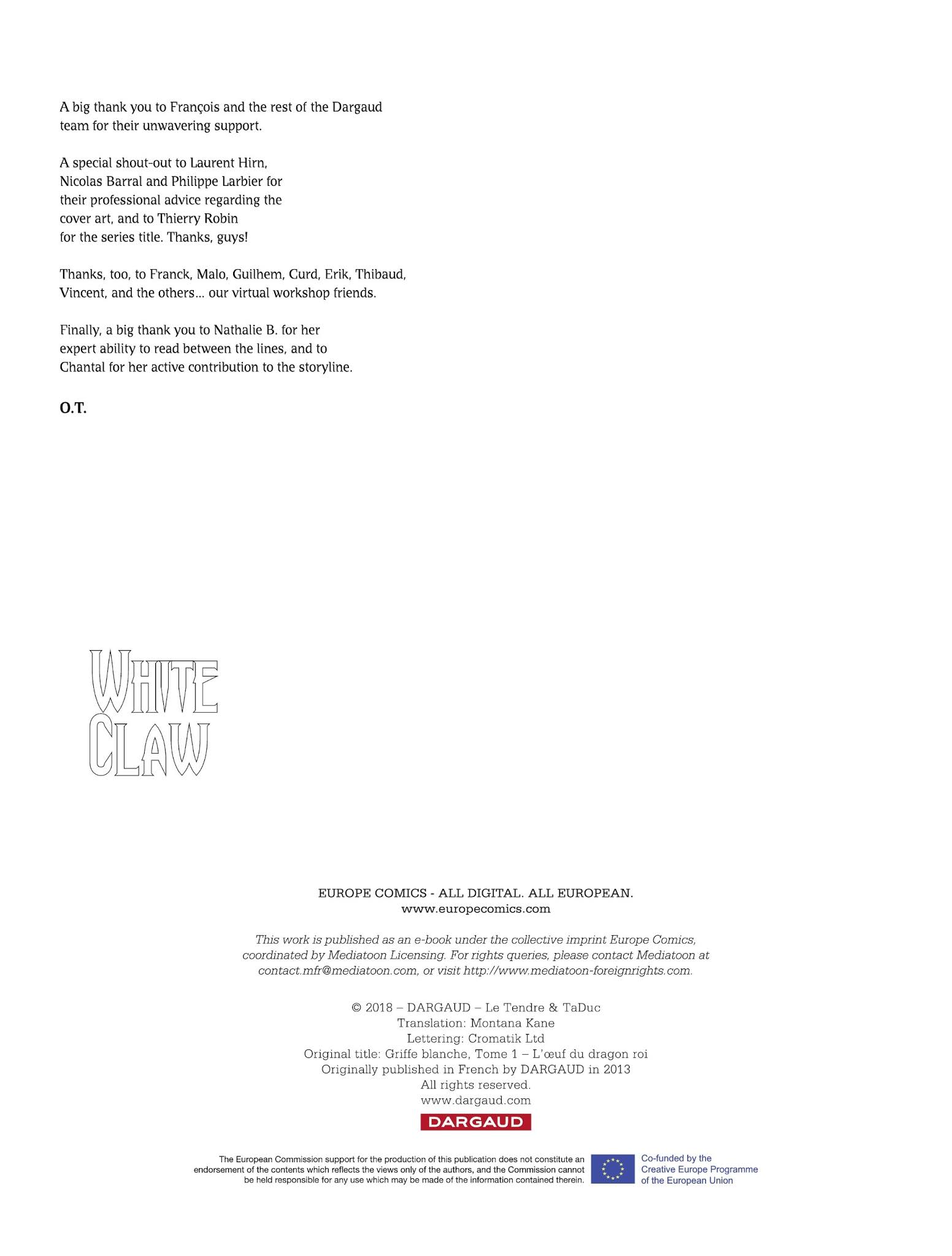 Read online White Claw comic -  Issue #1 - 49