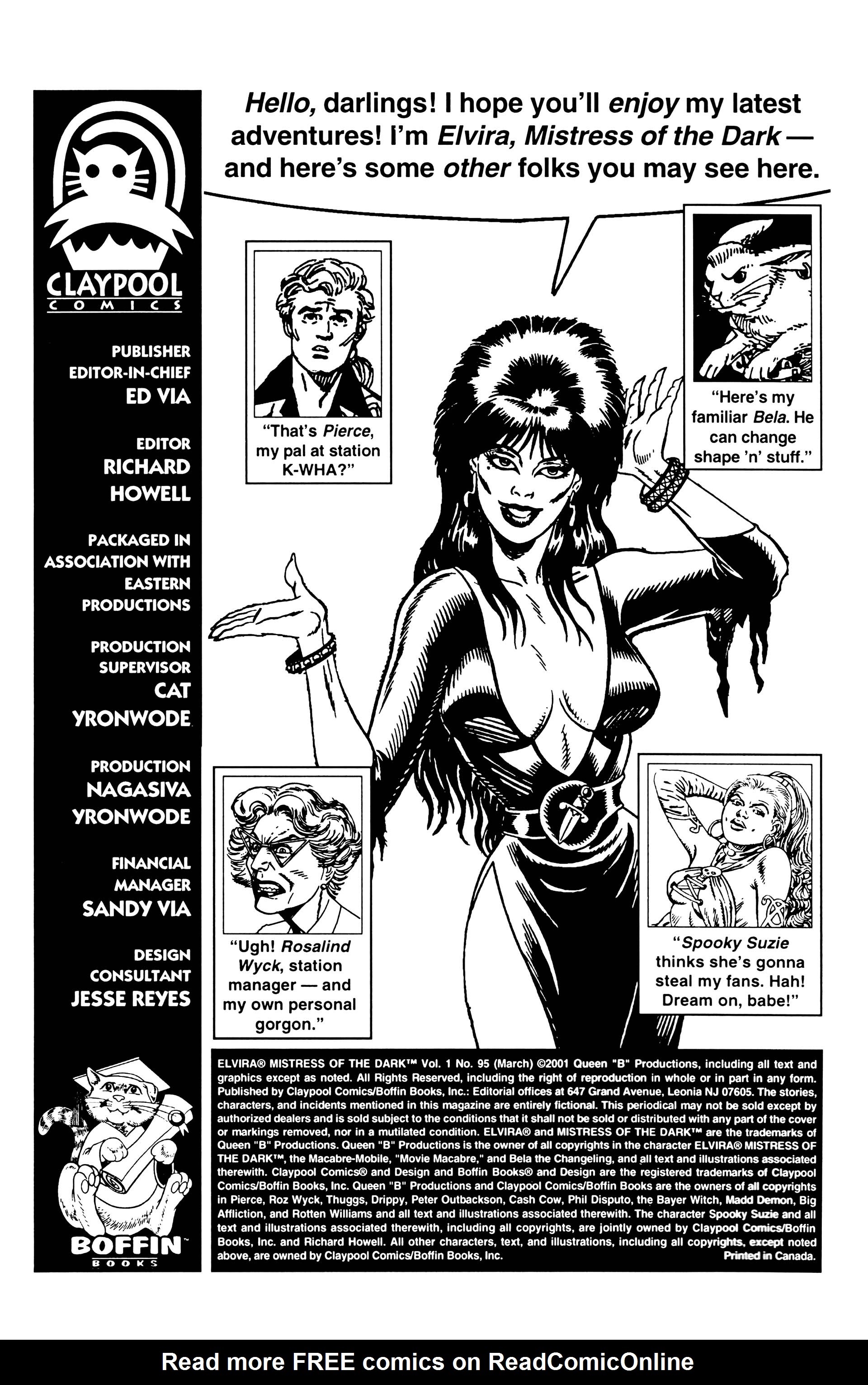Read online Elvira, Mistress of the Dark comic -  Issue #95 - 2