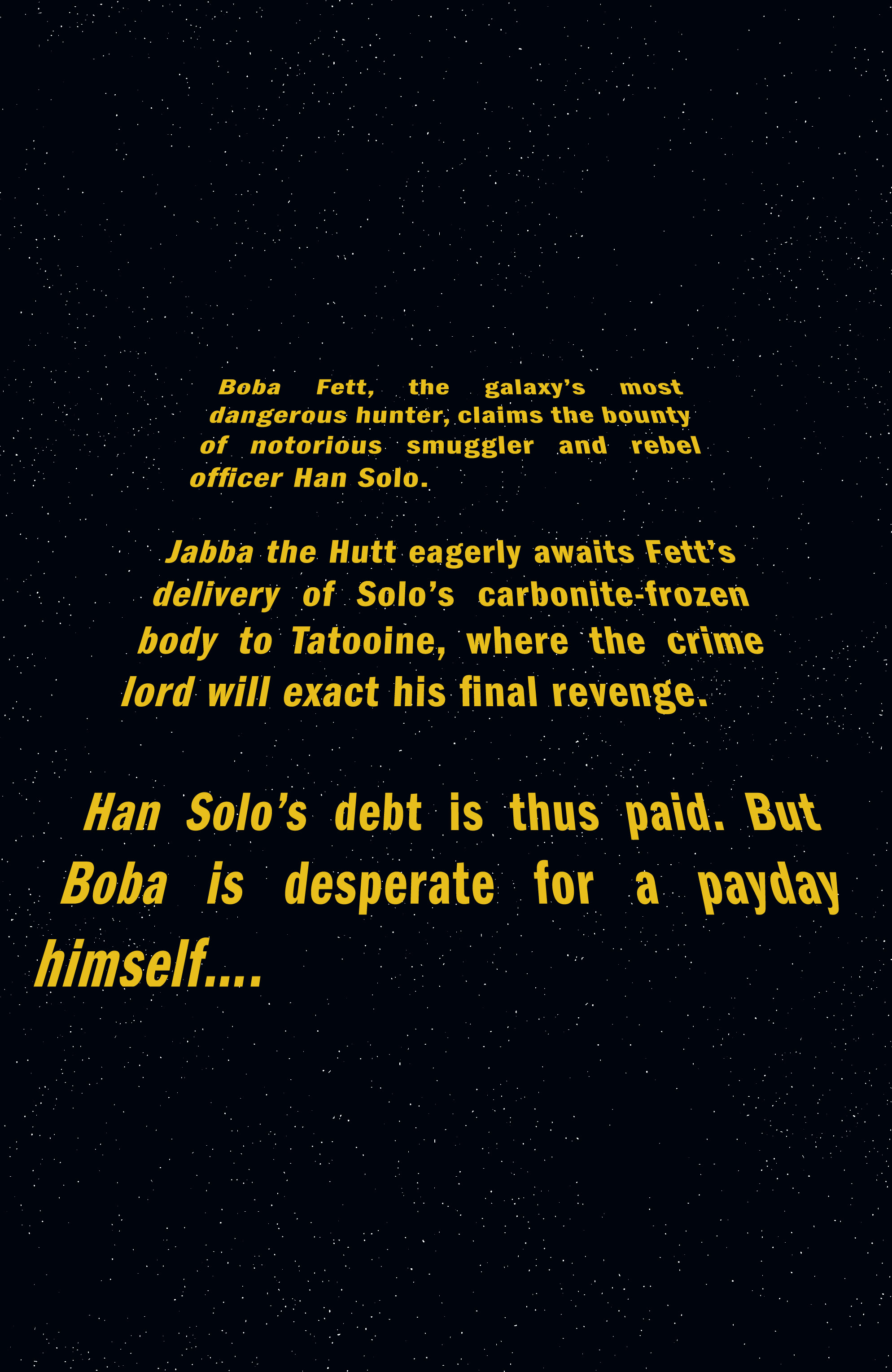 Read online Star Wars: War Of The Bounty Hunters Alpha comic -  Issue # _Director’s Cut - 2