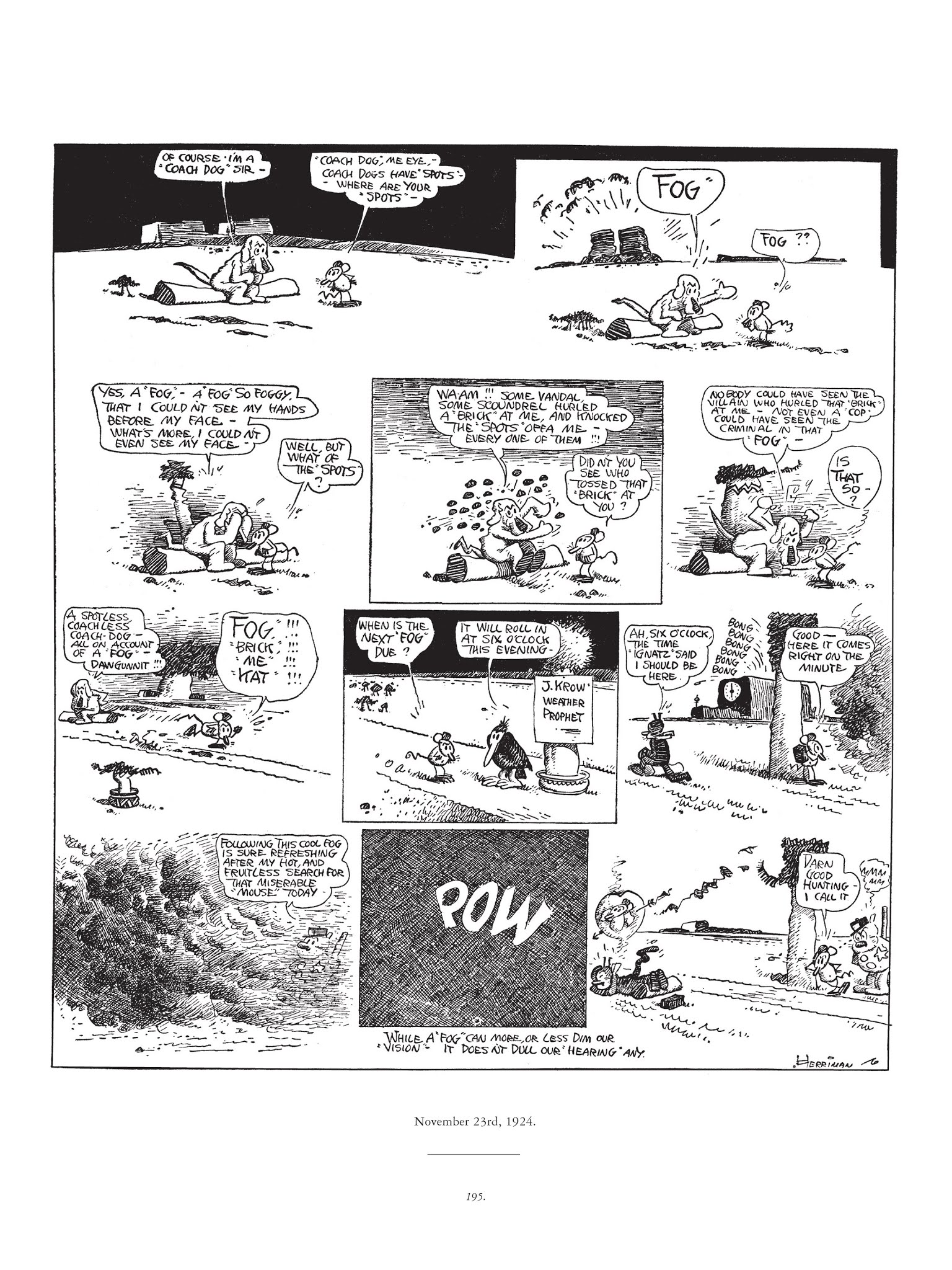 Read online Krazy & Ignatz comic -  Issue # TPB 3 - 195
