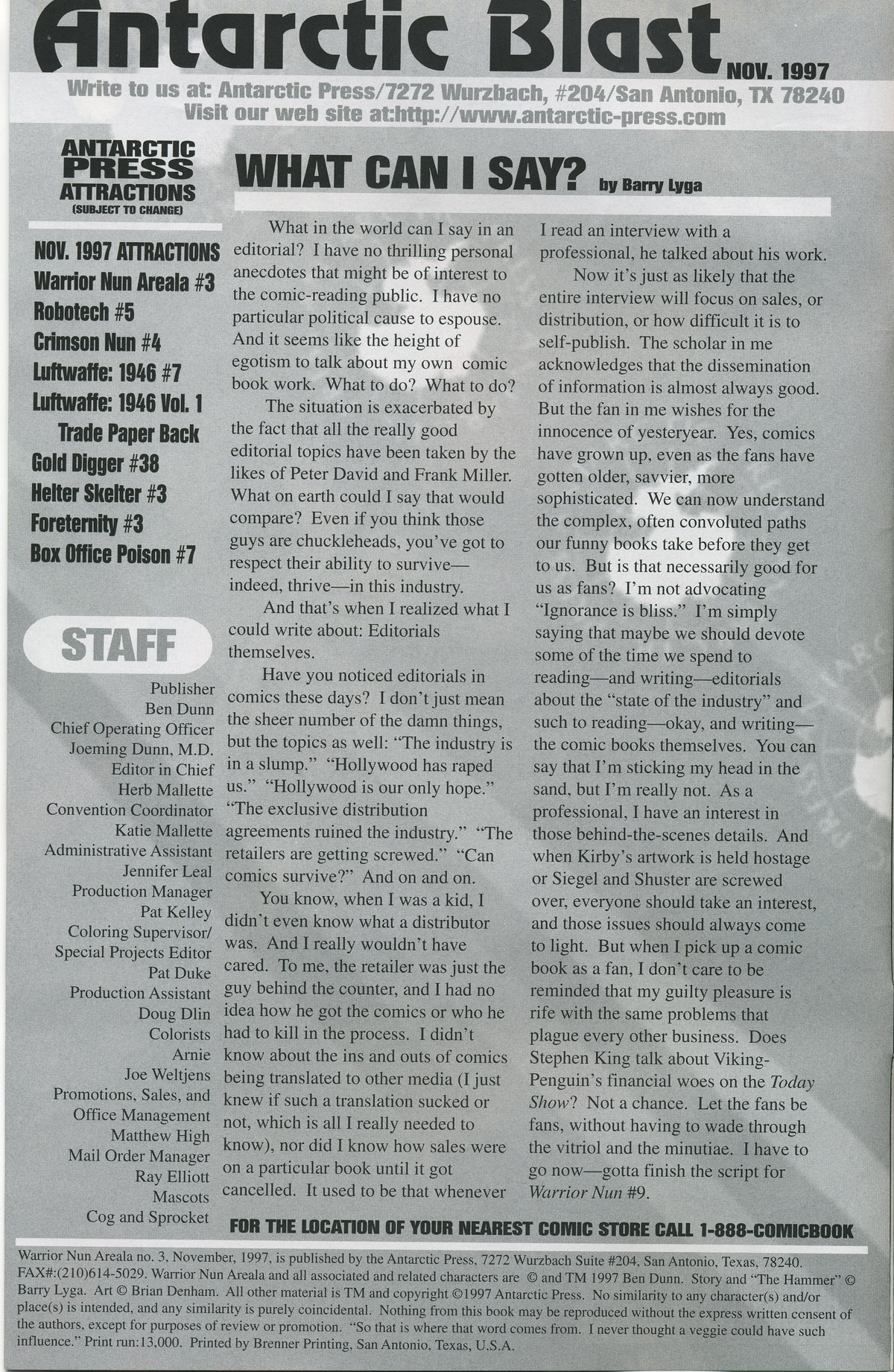 Warrior Nun Areala (1997) Issue #3 #3 - English 2