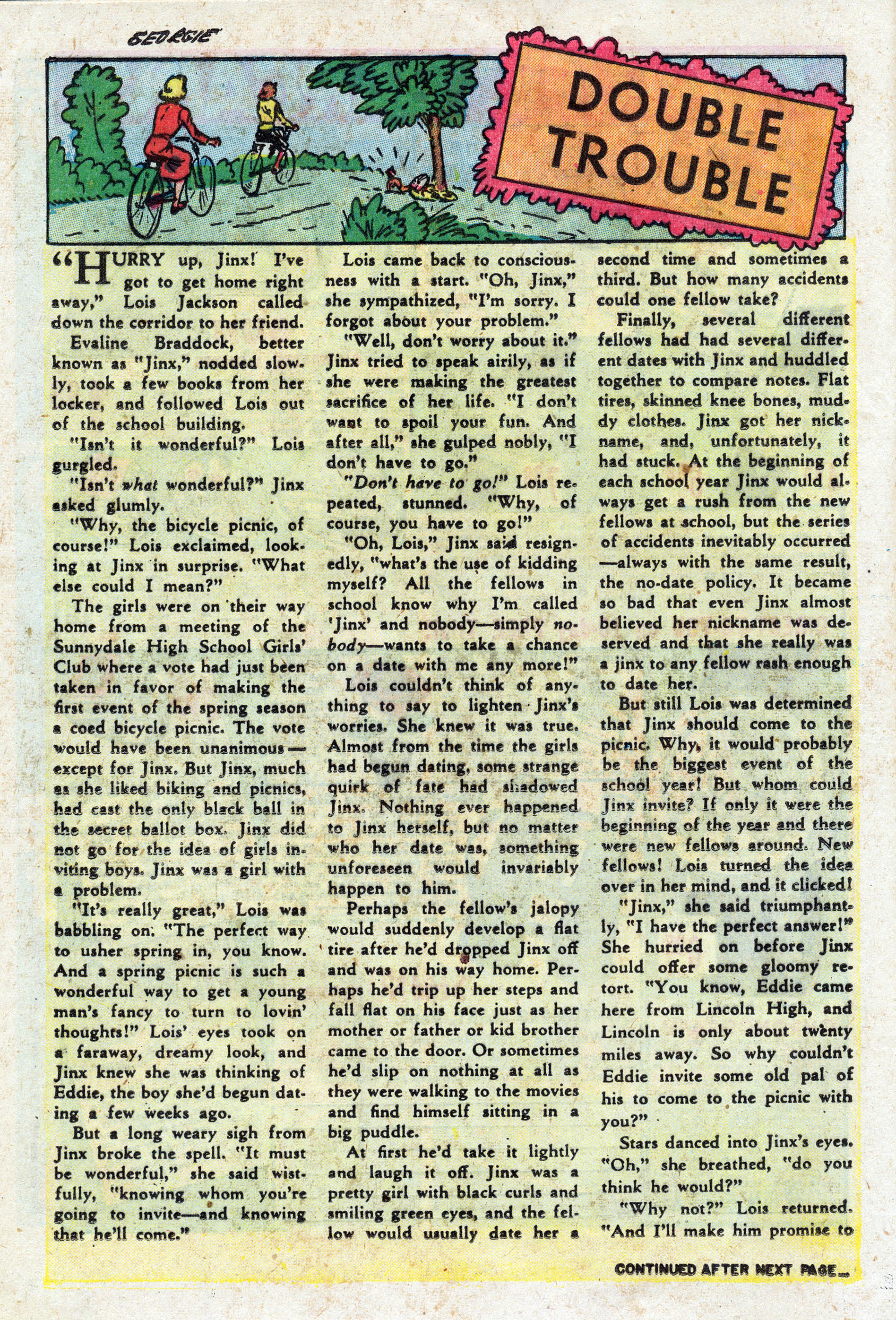 Read online Georgie Comics (1949) comic -  Issue #36 - 16