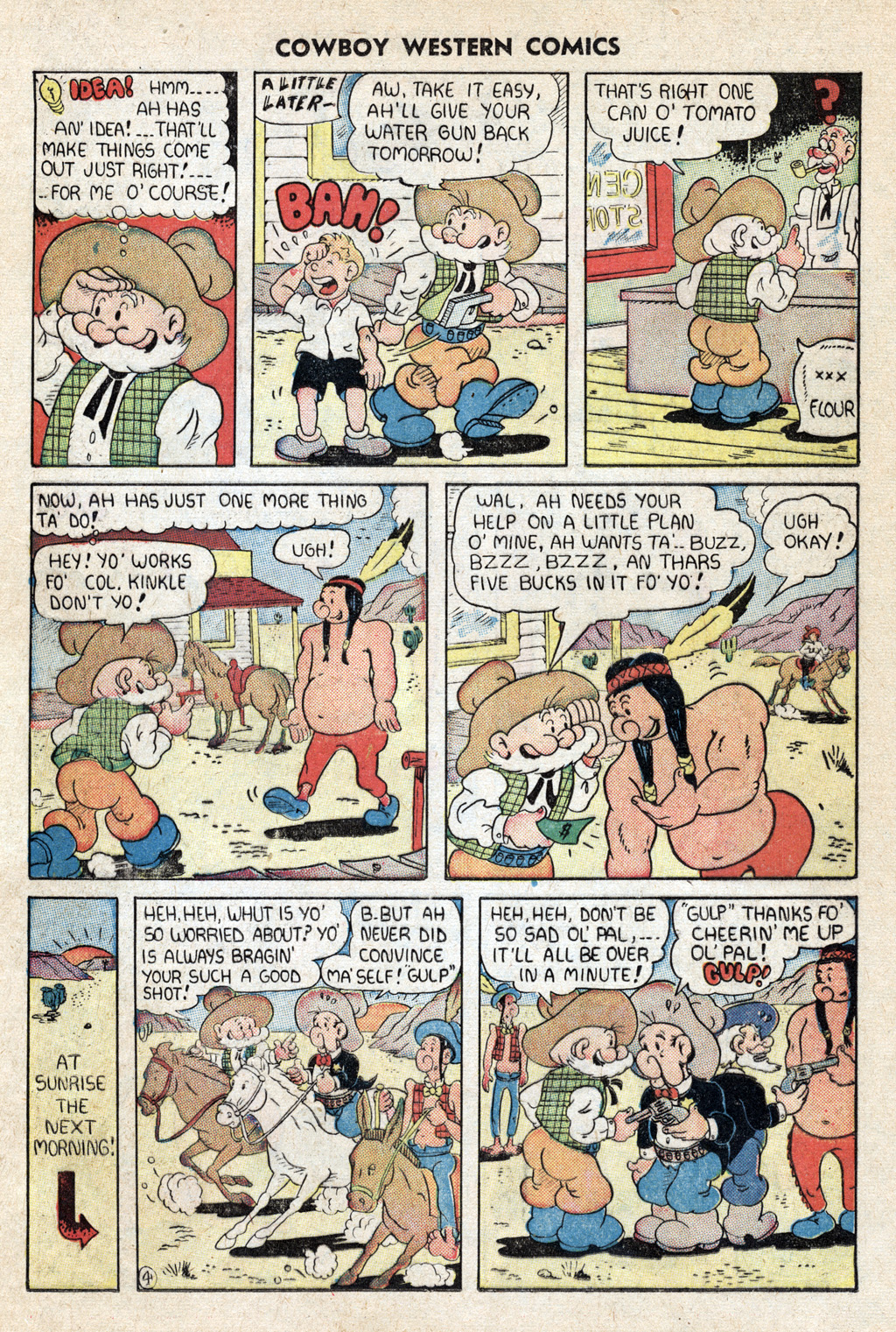 Read online Cowboy Western Comics (1948) comic -  Issue #25 - 16