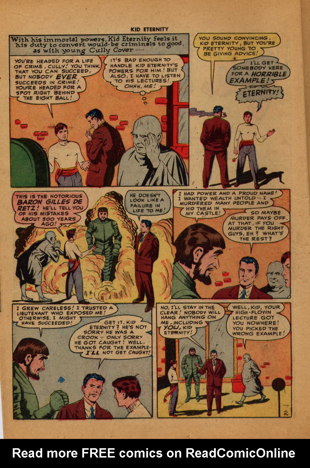 Read online Kid Eternity (1946) comic -  Issue #6 - 16