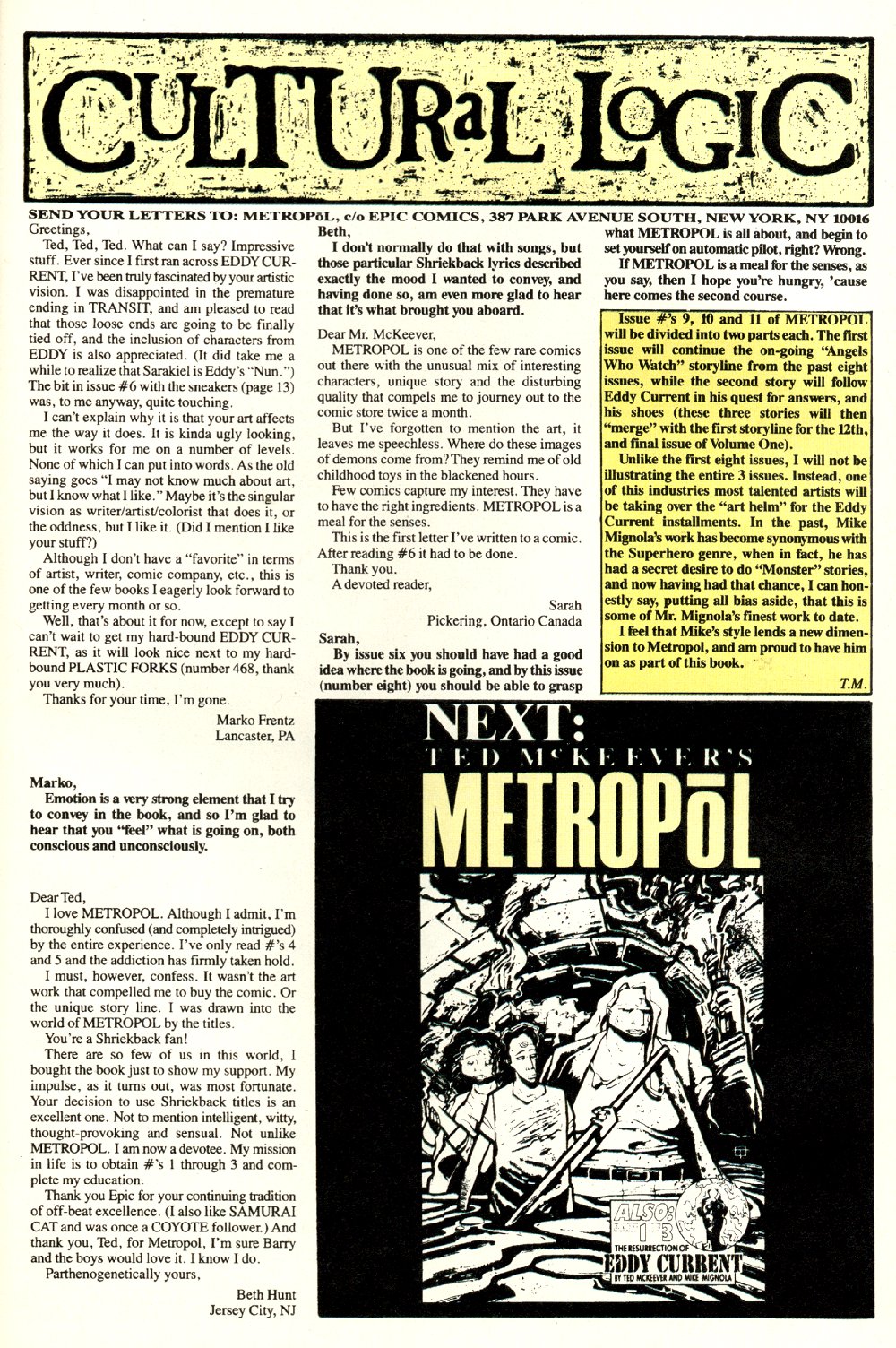 Read online Ted McKeever's Metropol comic -  Issue #8 - 31